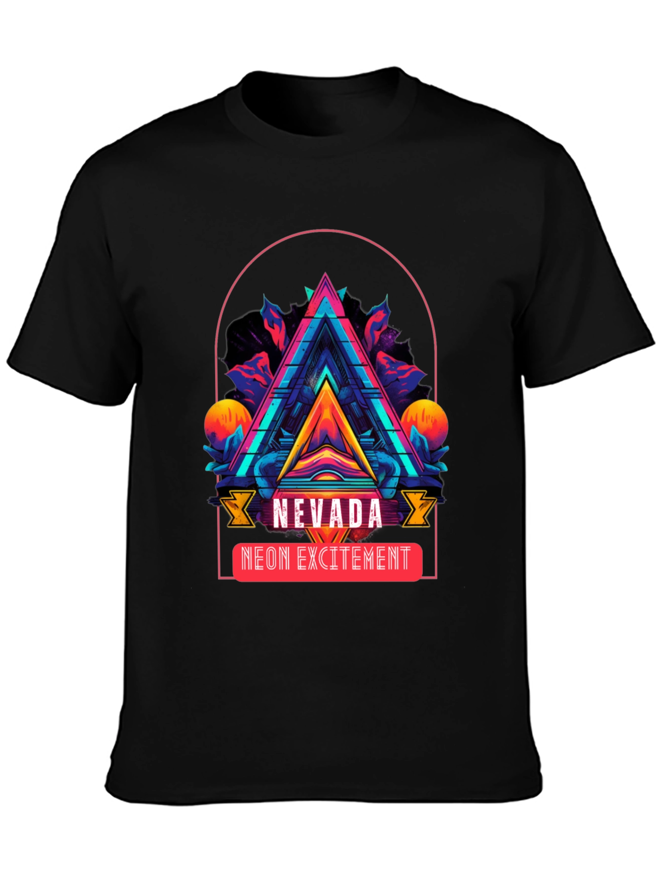 Nevada Neon Excitement Graphic T-Shirt