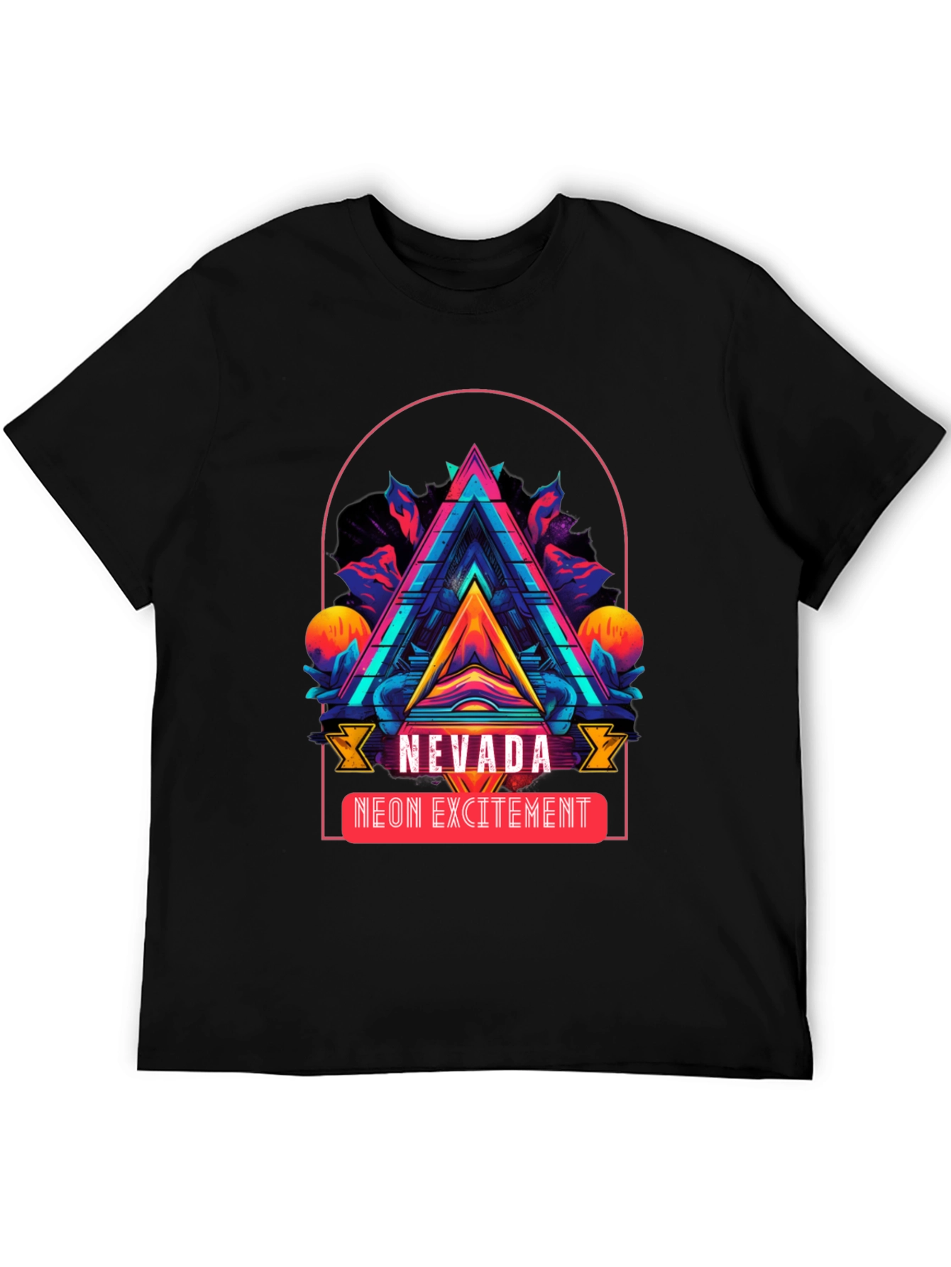 Nevada Neon Excitement Graphic T-Shirt
