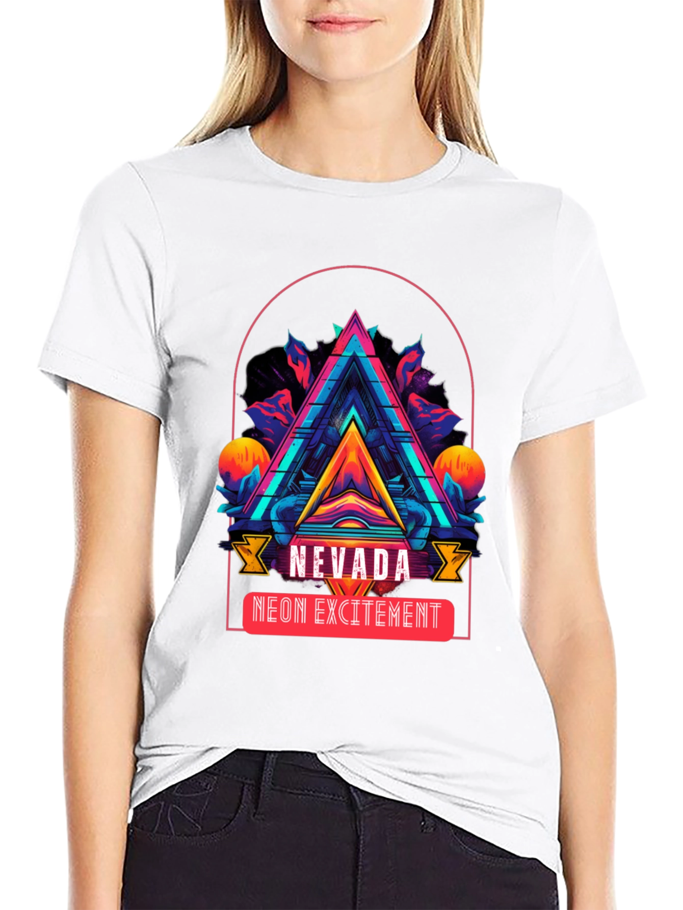 Nevada Neon Excitement Graphic T-Shirt