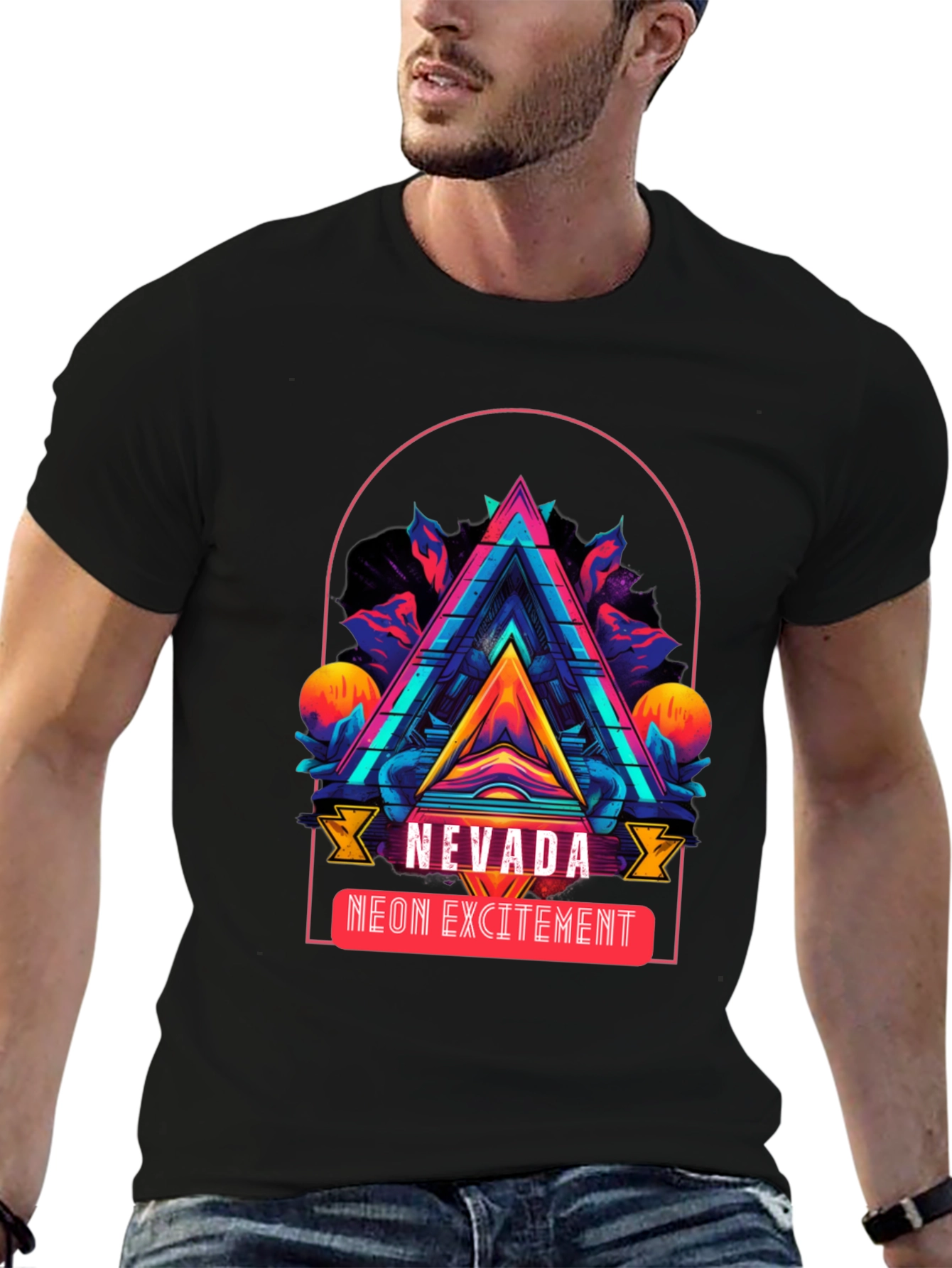 Nevada Neon Excitement Graphic T-Shirt
