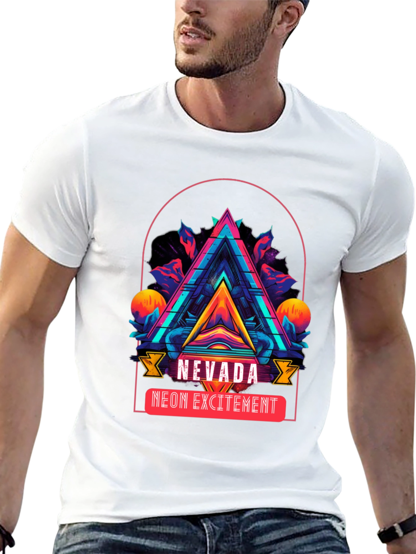 Nevada Neon Excitement Graphic T-Shirt