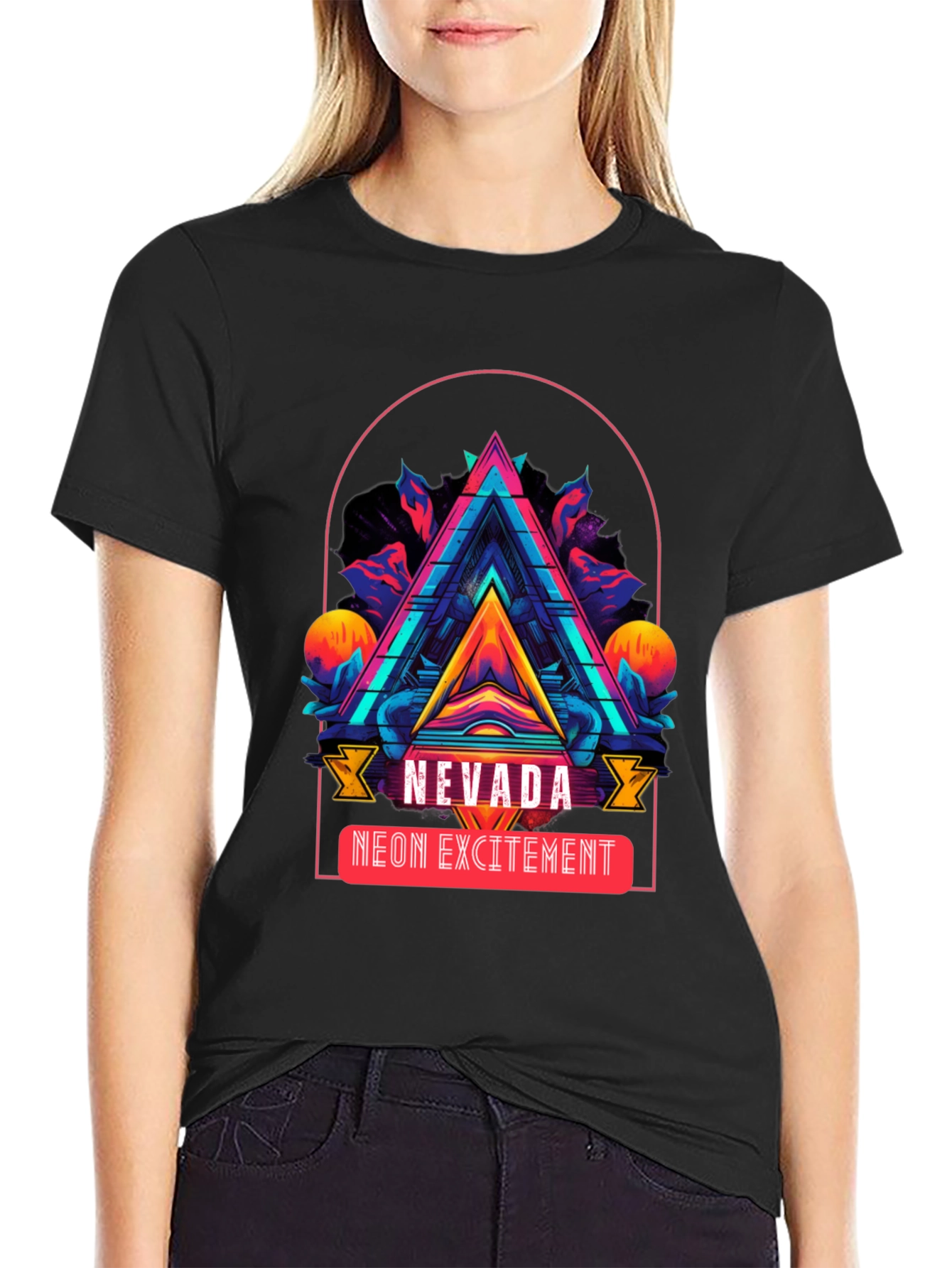 Nevada Neon Excitement Graphic T-Shirt