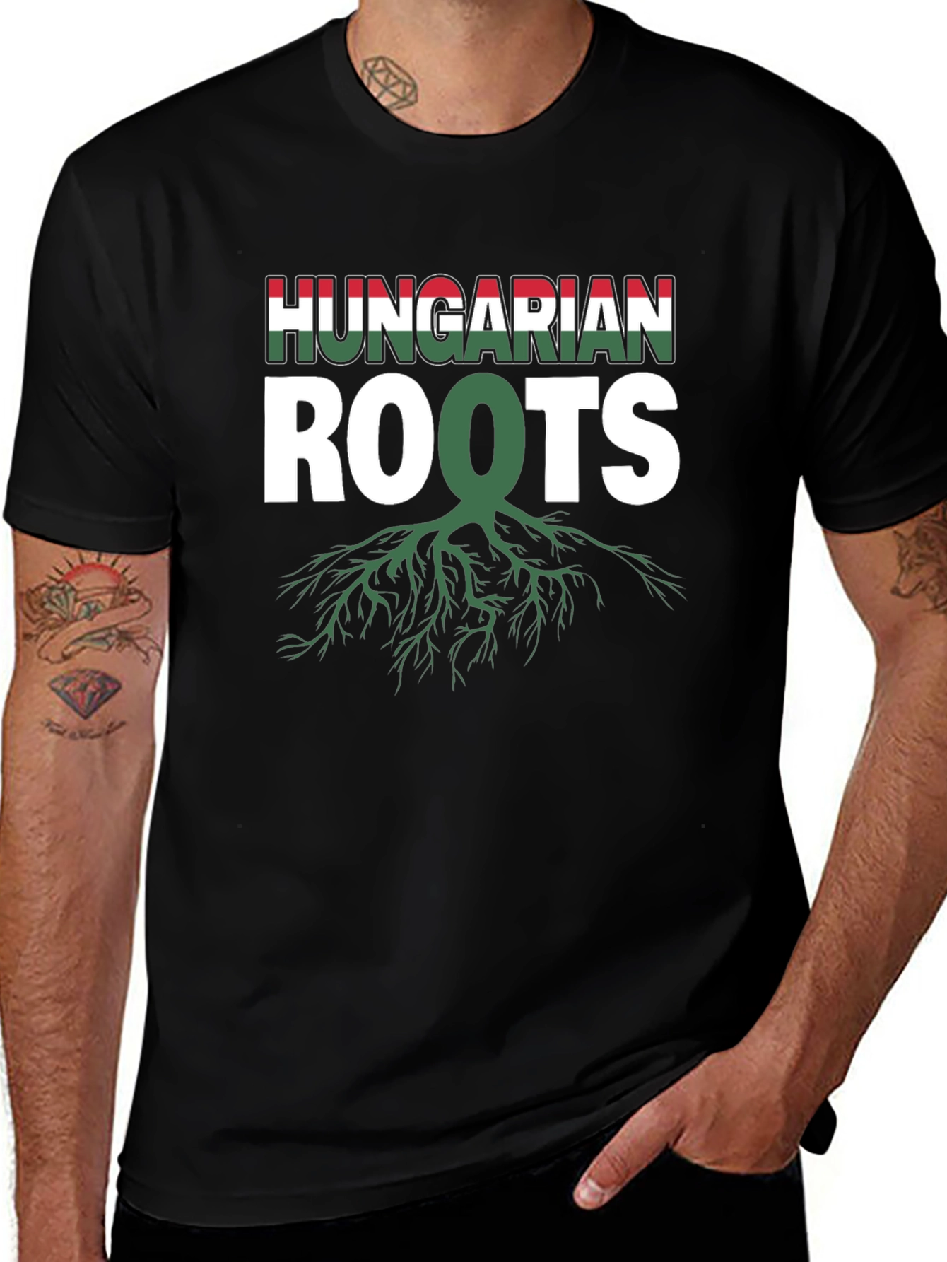 Hungarian Roots T-Shirt - Black Pride Tee