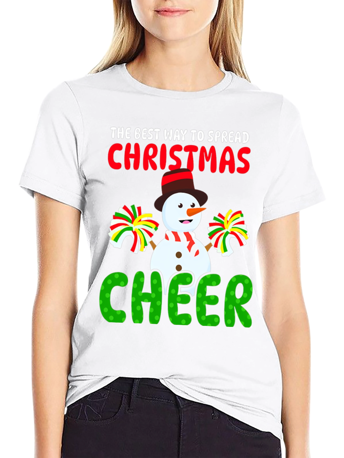 Christmas Cheer Snowman Graphic Tee