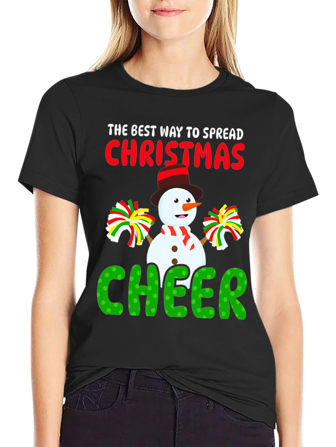 Christmas Cheer Snowman Graphic Tee