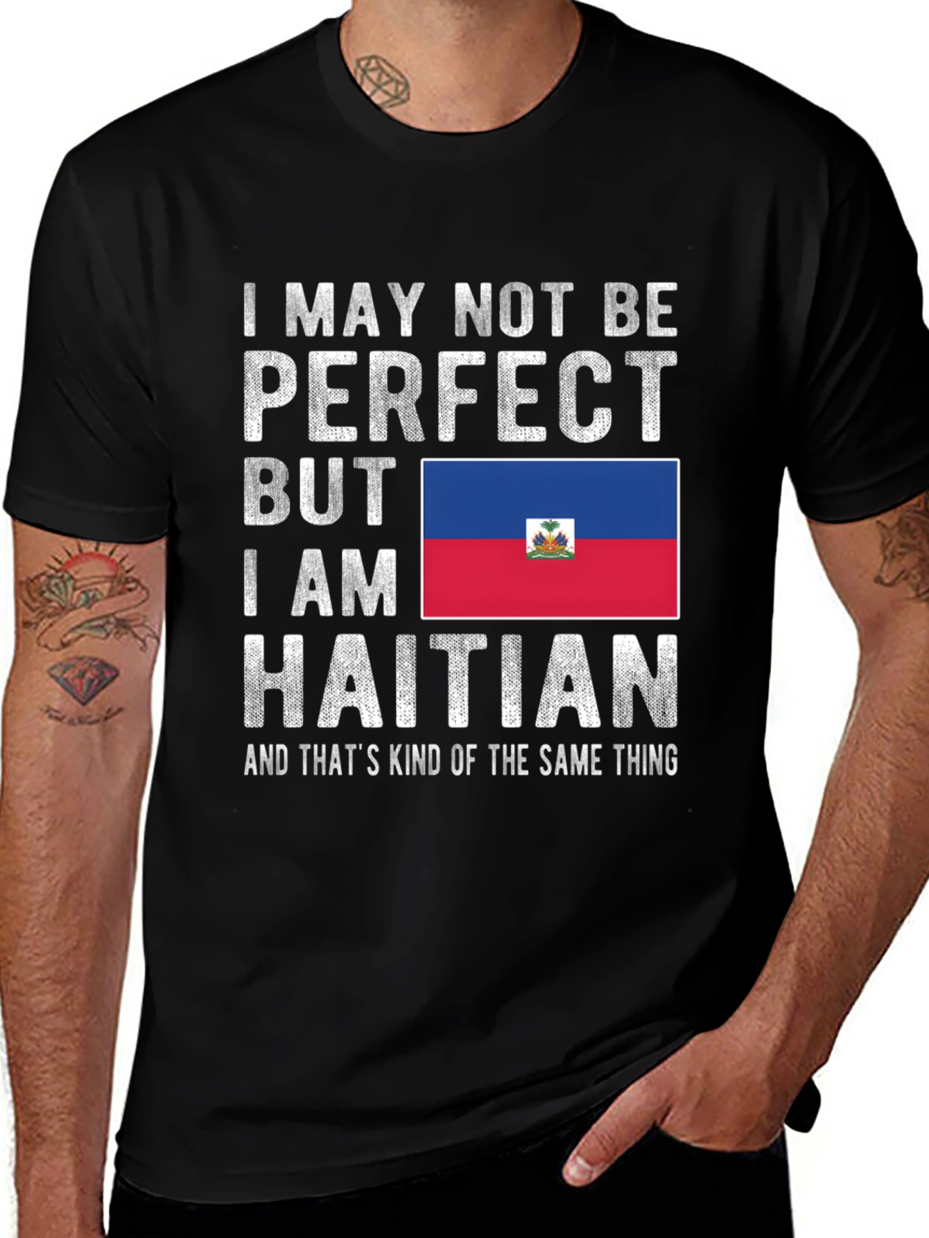 Haitian Pride T-Shirt: Imperfectly Haitian Tee