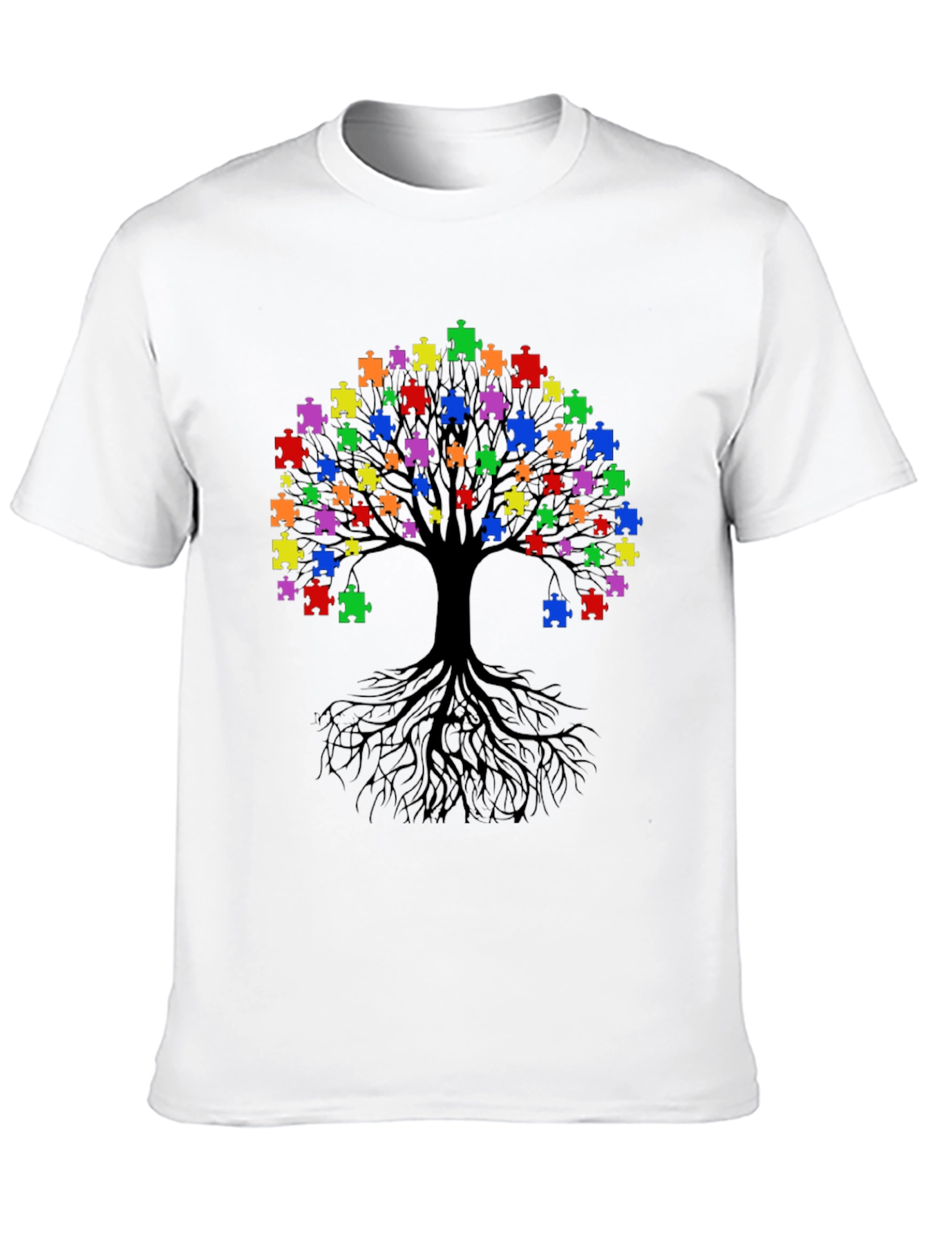 Autism Awareness Puzzle Tree T-Shirt