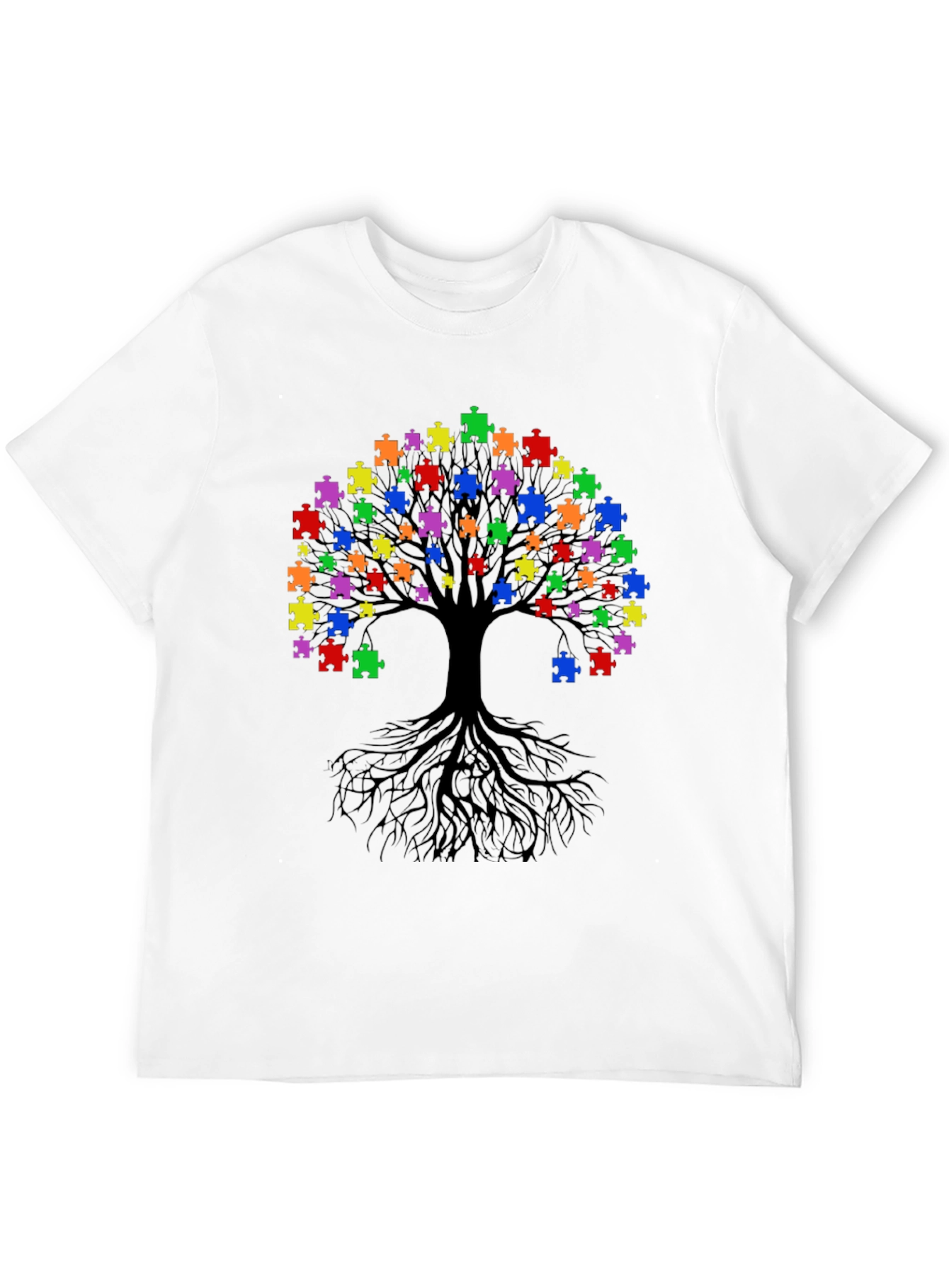 Autism Awareness Puzzle Tree T-Shirt