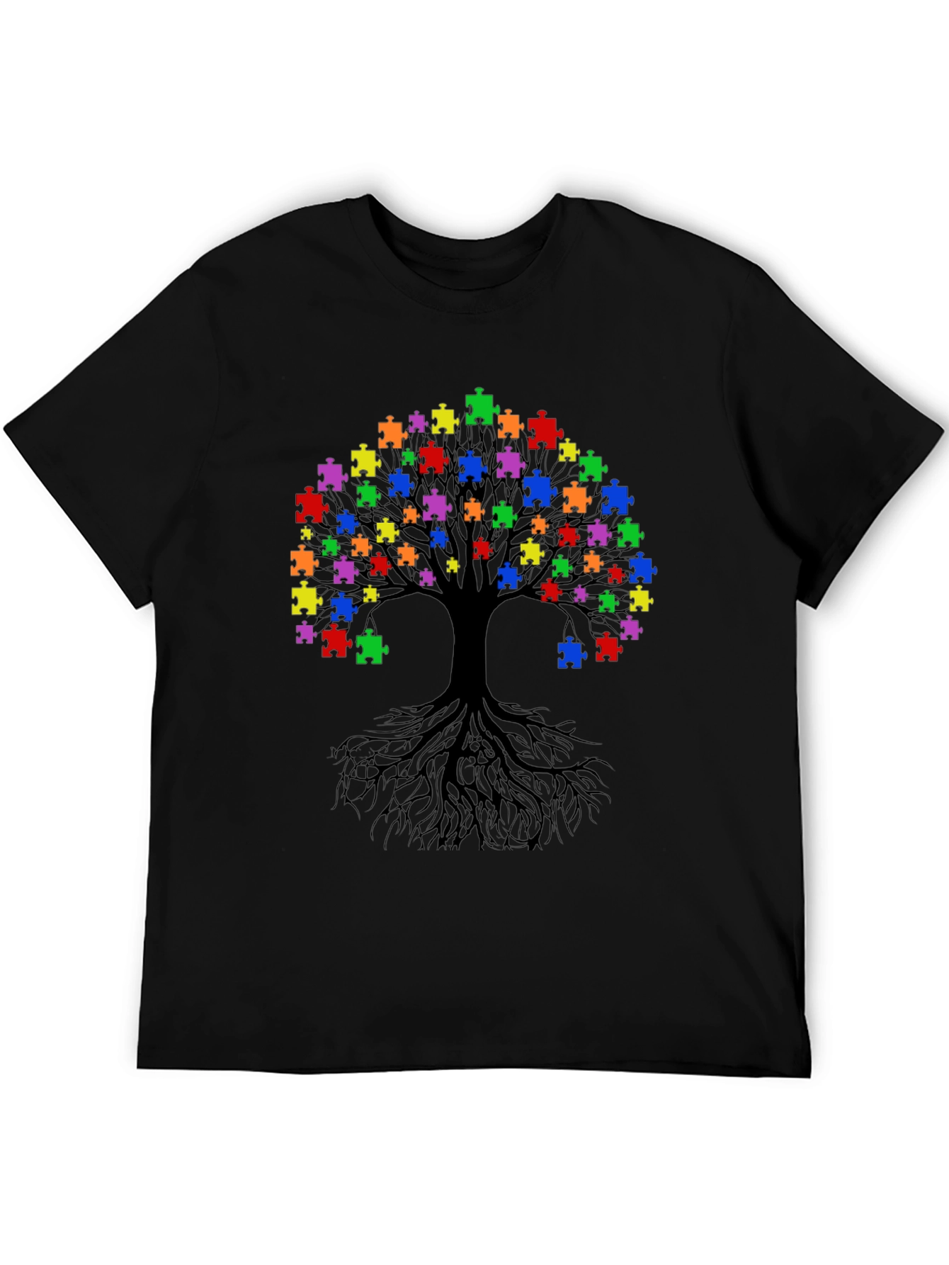 Autism Awareness Puzzle Tree T-Shirt
