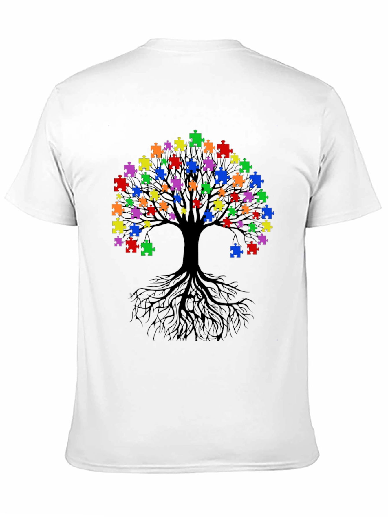 Autism Awareness Puzzle Tree T-Shirt