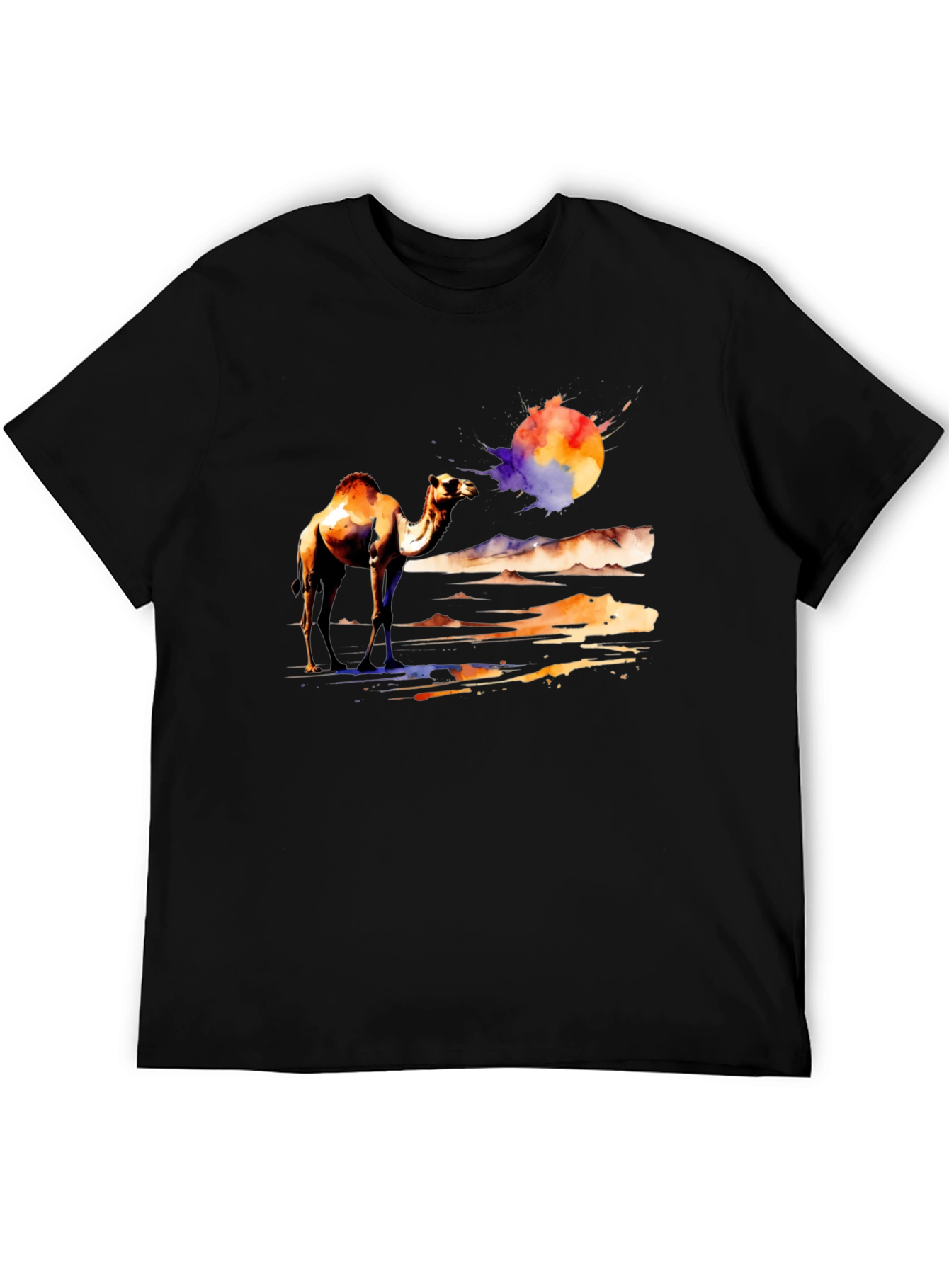 Camel Desert Watercolor T-Shirt