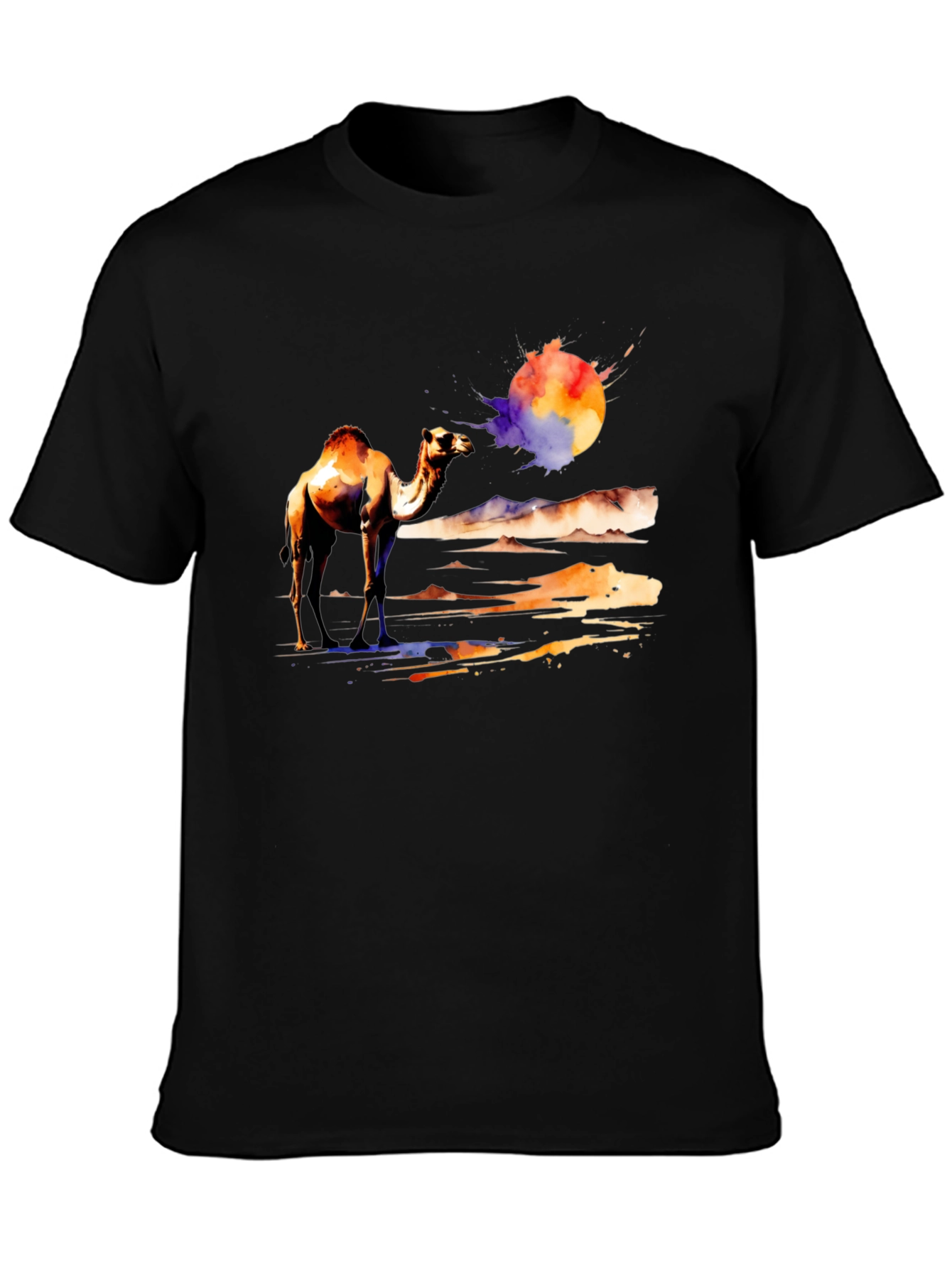 Camel Desert Watercolor T-Shirt