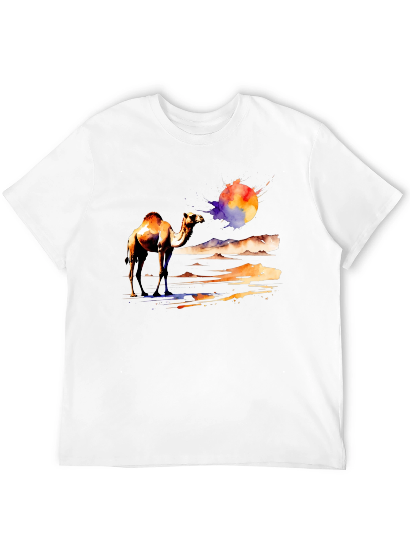Camel Desert Watercolor T-Shirt