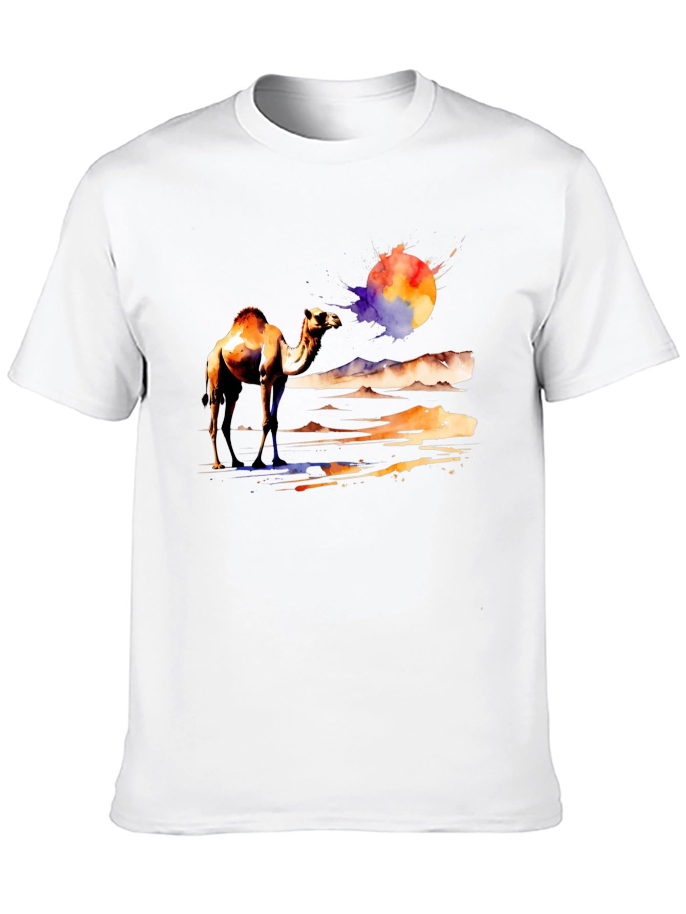 Camel Desert Watercolor T-Shirt