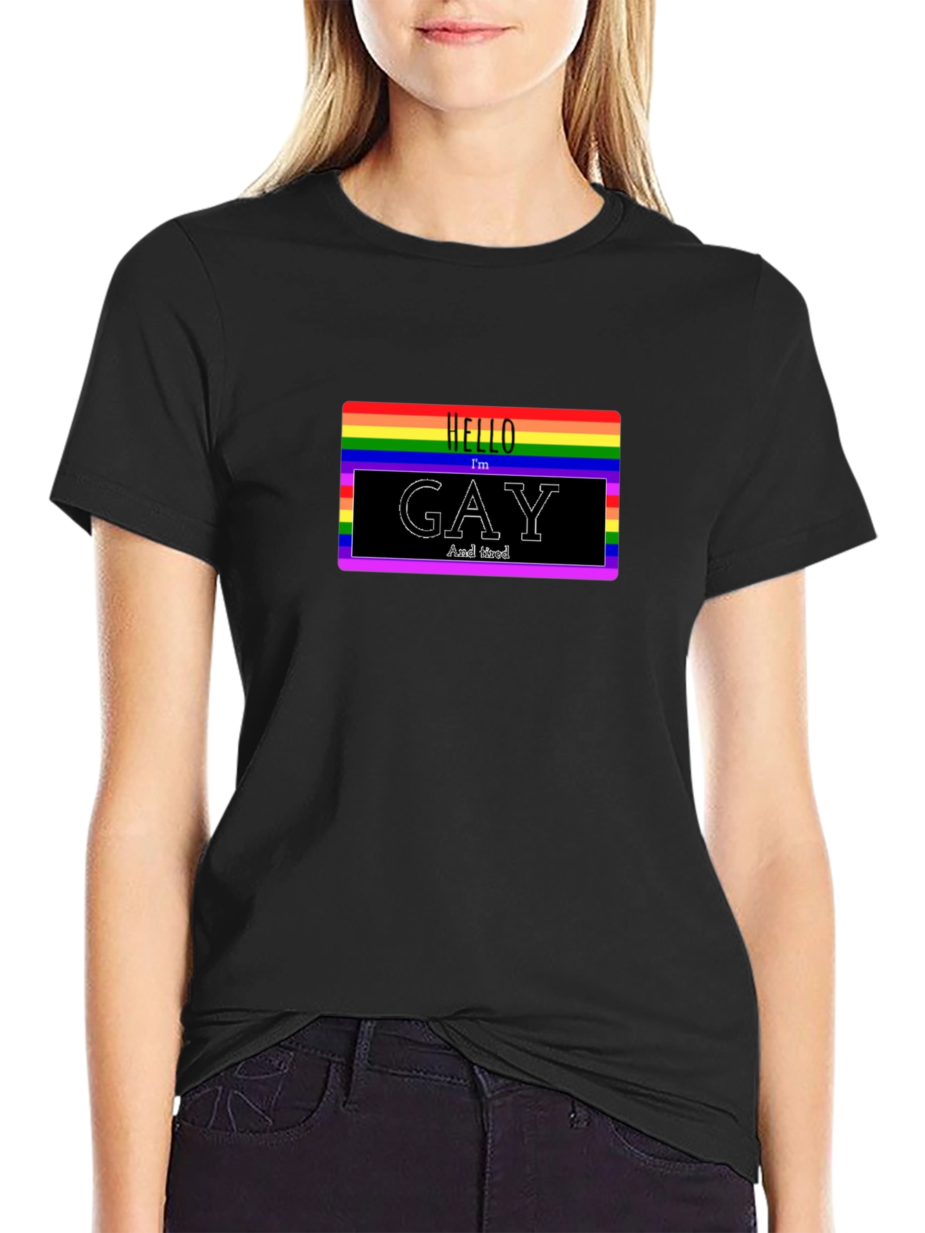 Rainbow Hello Im Gay T-Shirt