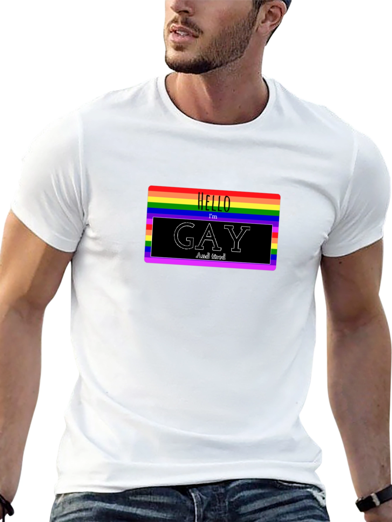 Rainbow Hello Im Gay T-Shirt