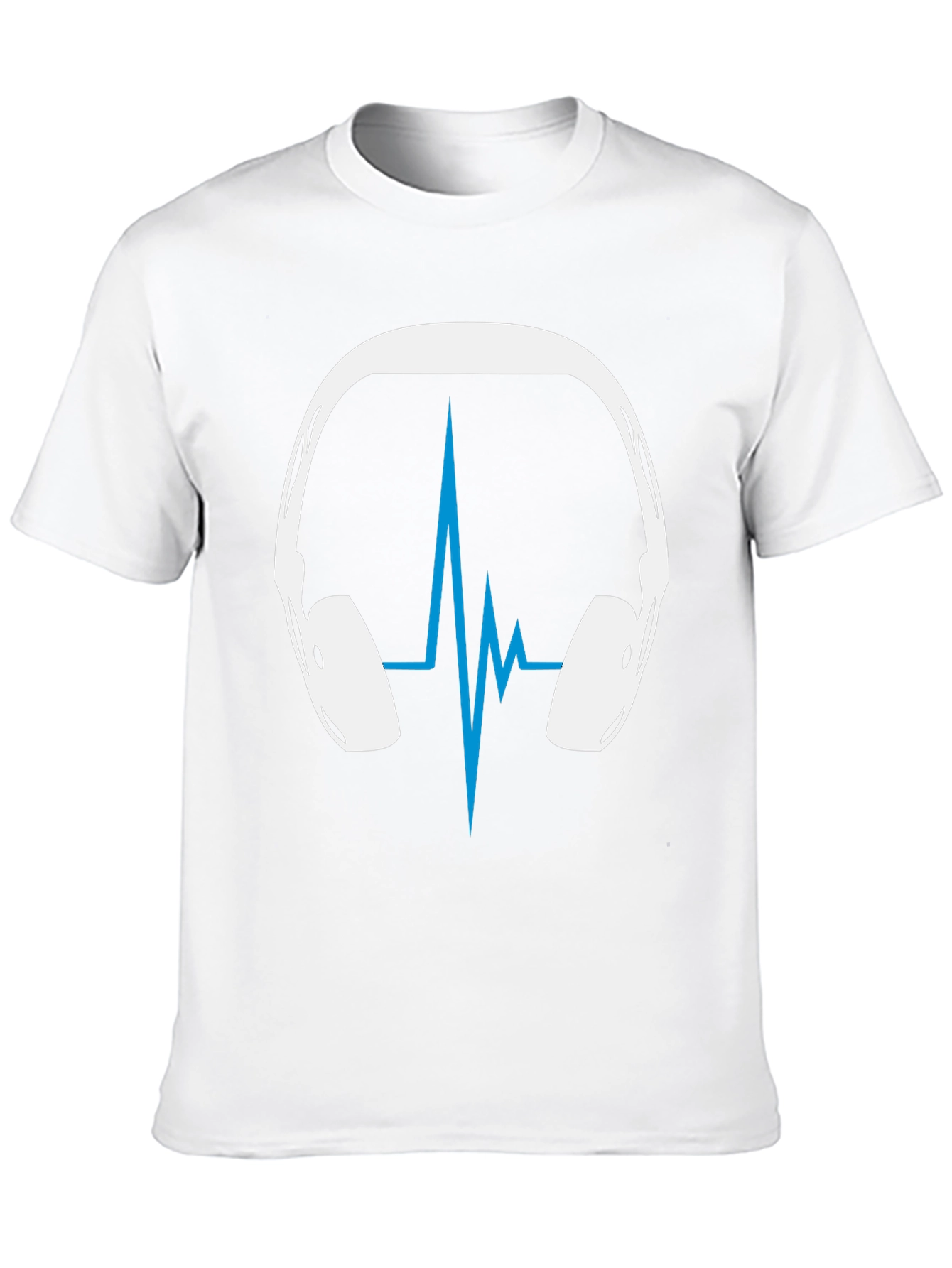 Headphones Heartbeat Graphic Tee - Music Lover Shirt
