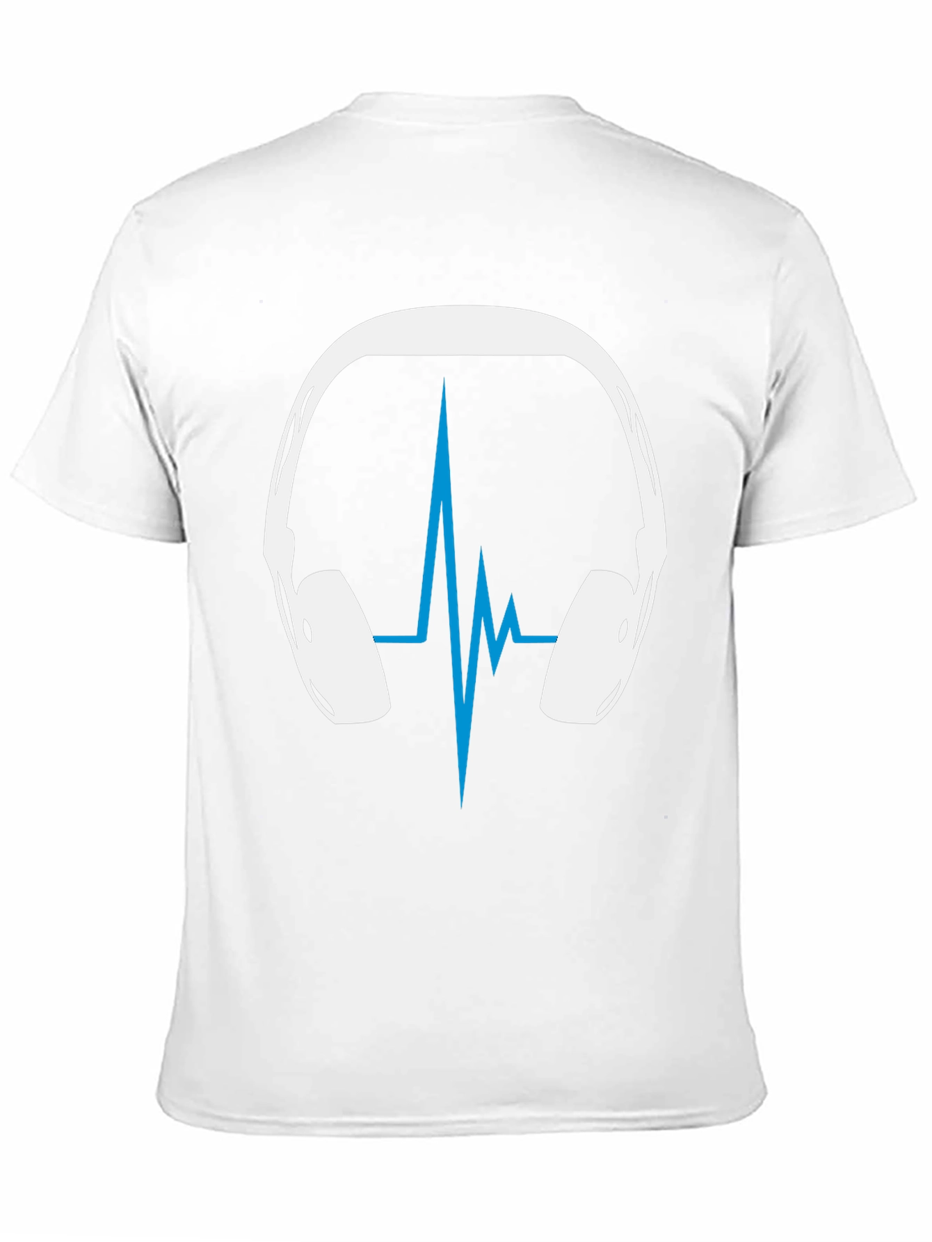 Headphones Heartbeat Graphic Tee - Music Lover Shirt