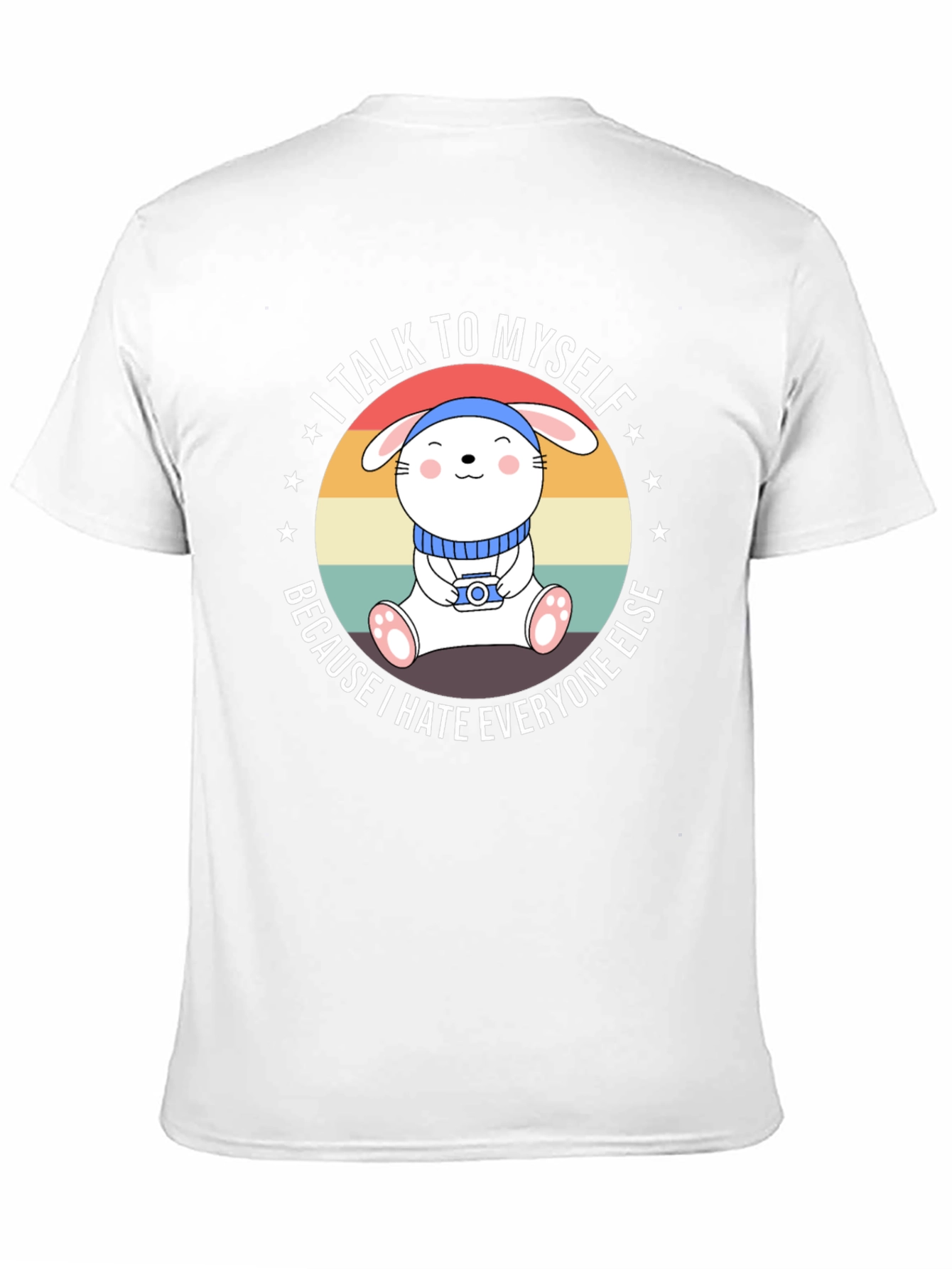 I Talk To Myself Funny Bunny T-Shirt