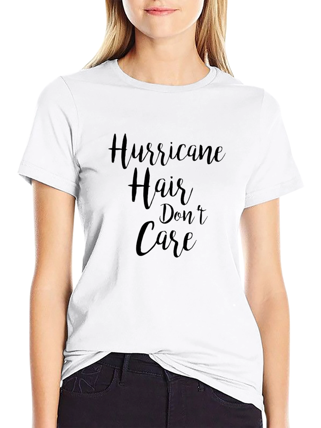 Hurricane Hair Dont Care Graphic T-Shirt