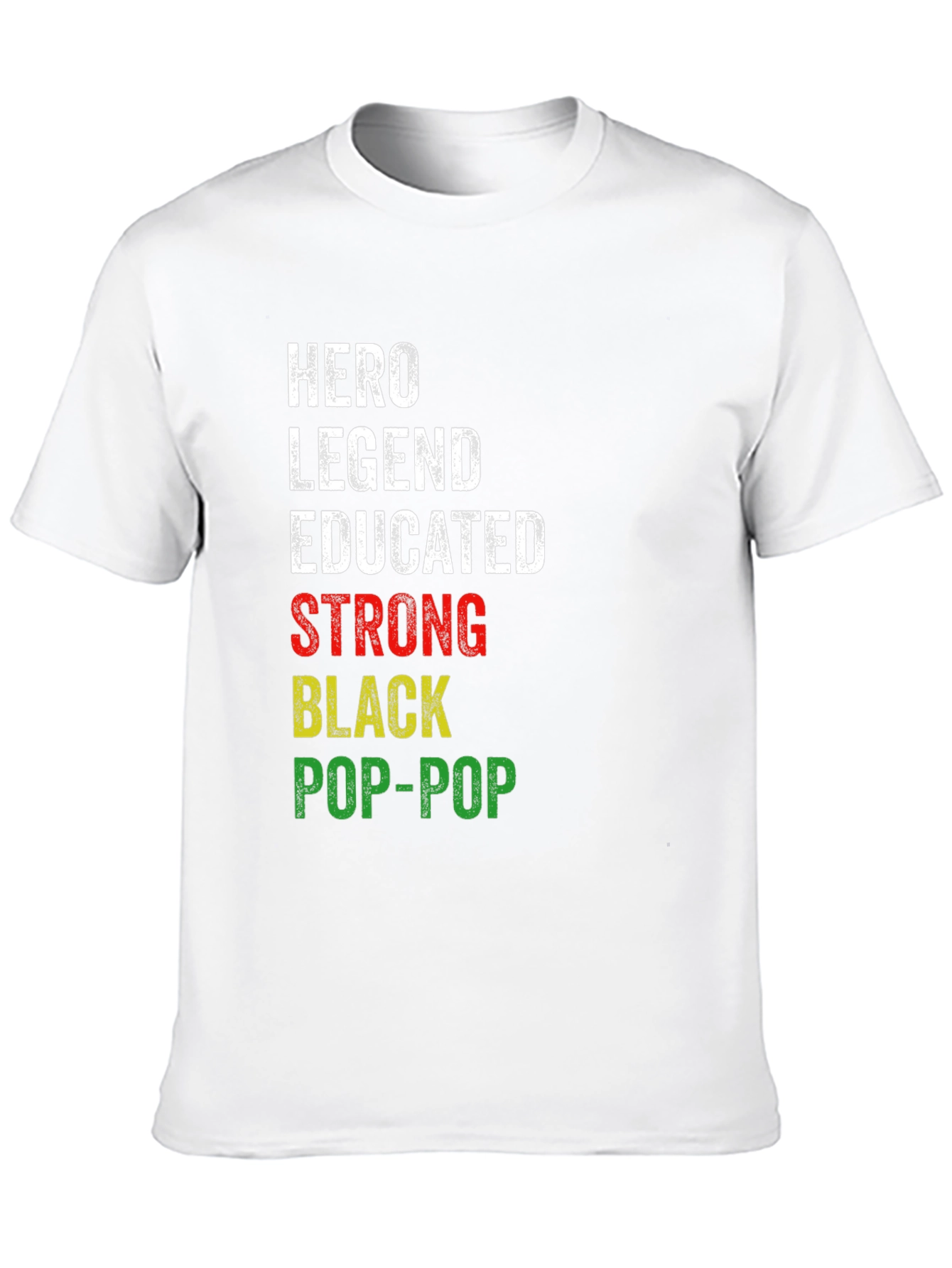 Hero Legend Pop-Pop Black Pride T-Shirt
