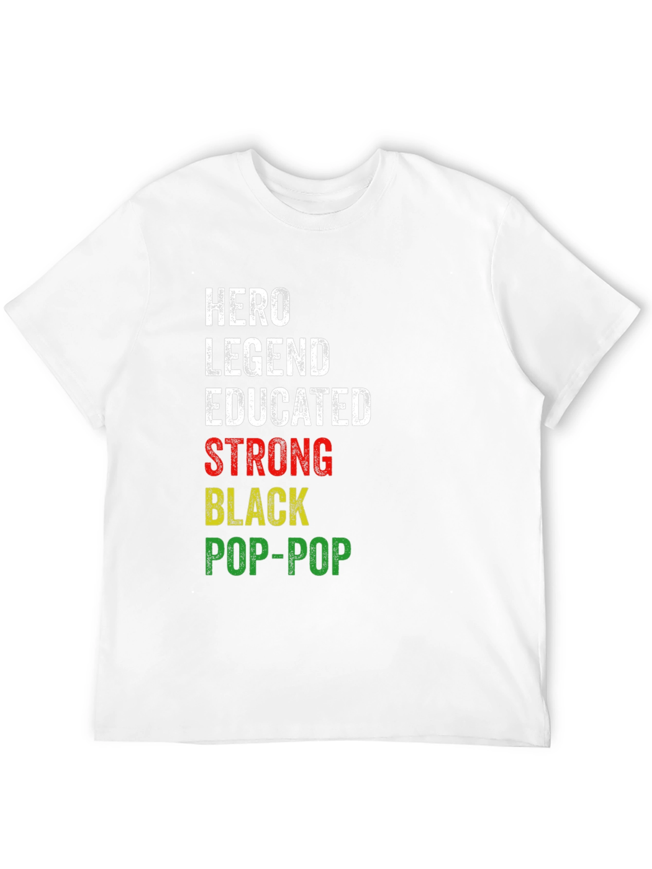 Hero Legend Pop-Pop Black Pride T-Shirt