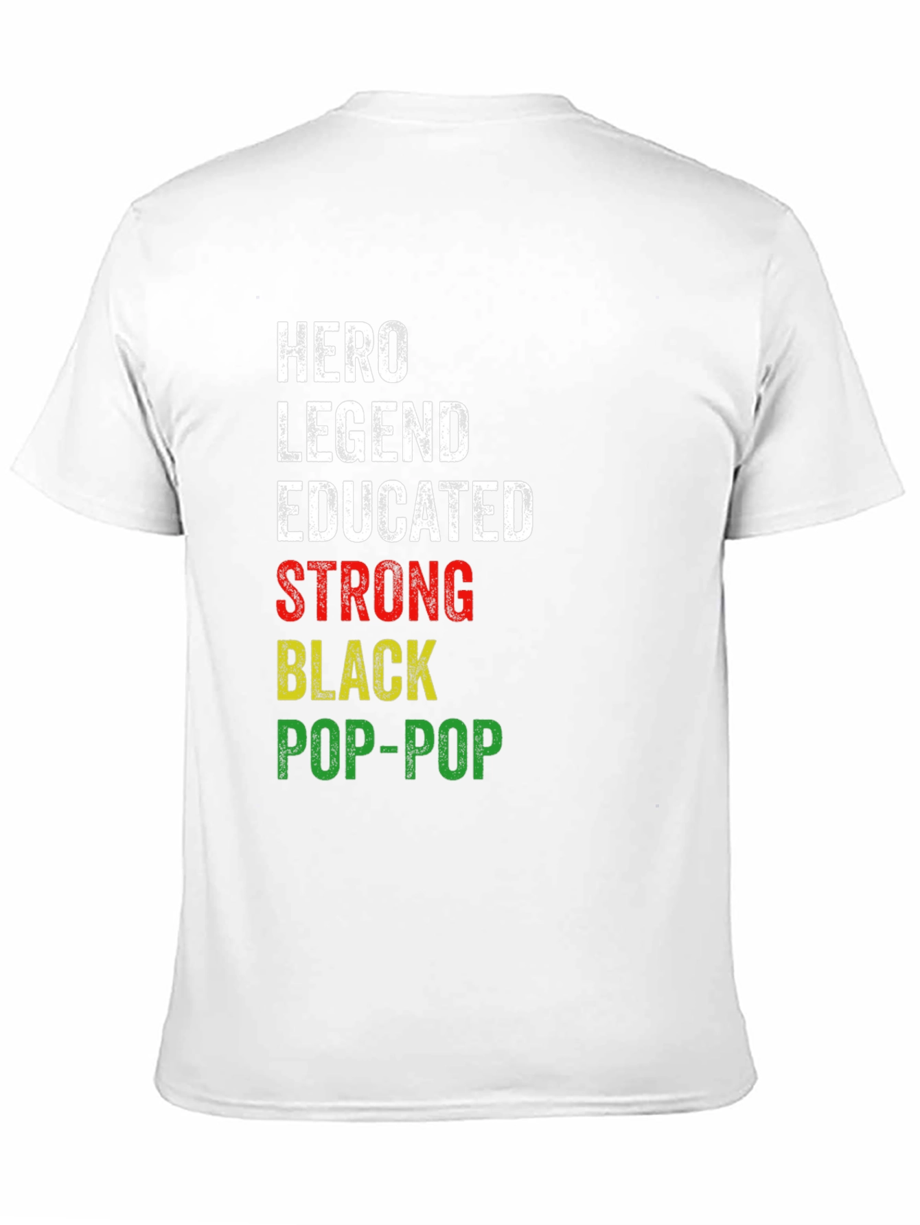 Hero Legend Pop-Pop Black Pride T-Shirt