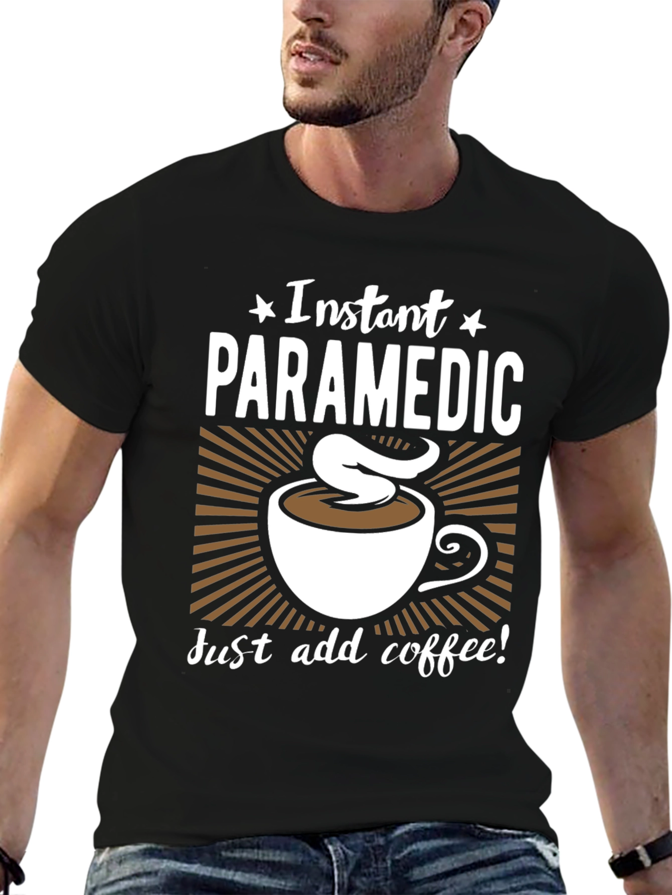 Instant Paramedic Coffee Graphic T-Shirt