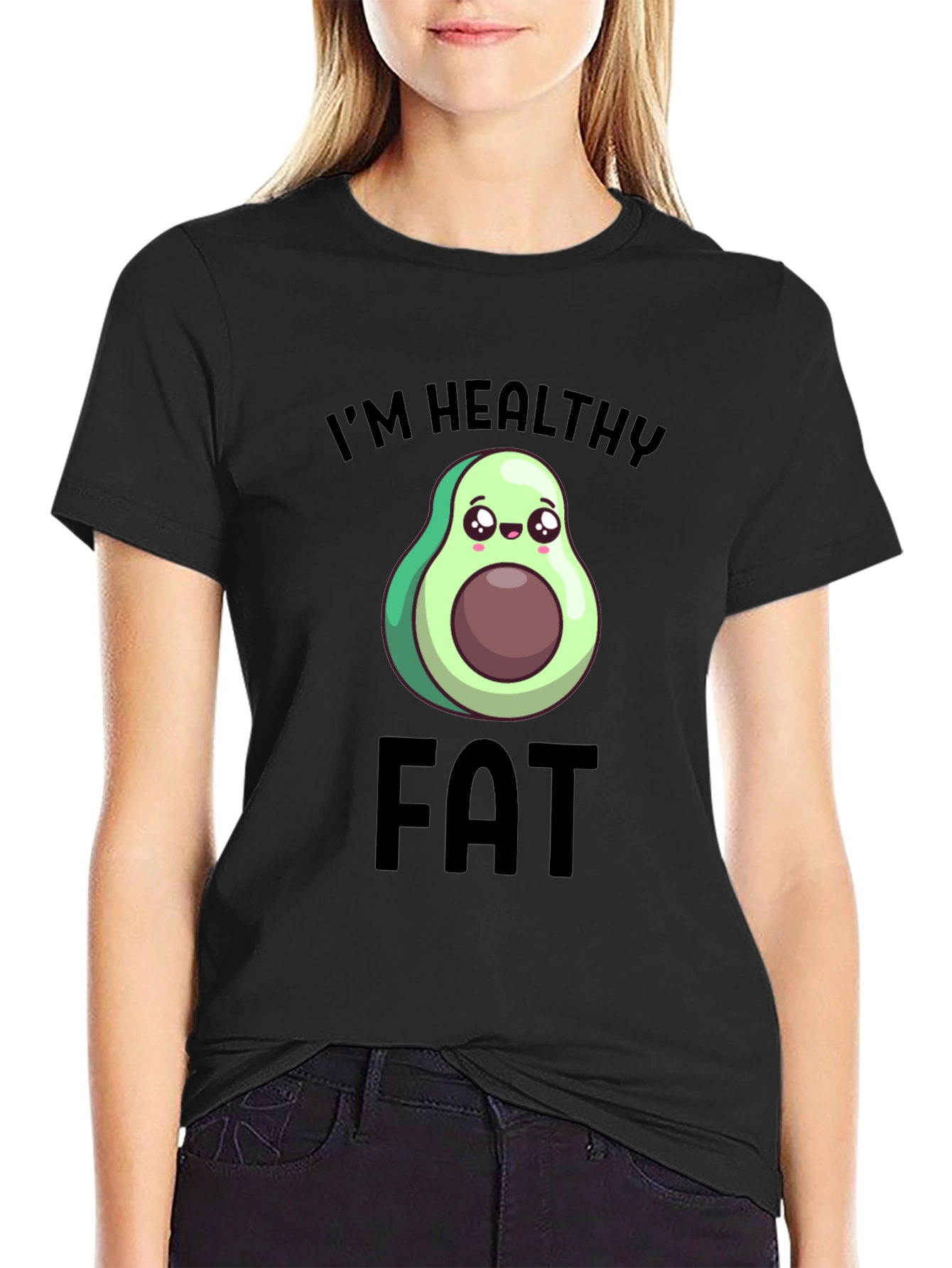 Healthy Fat Avocado Graphic T-Shirt
