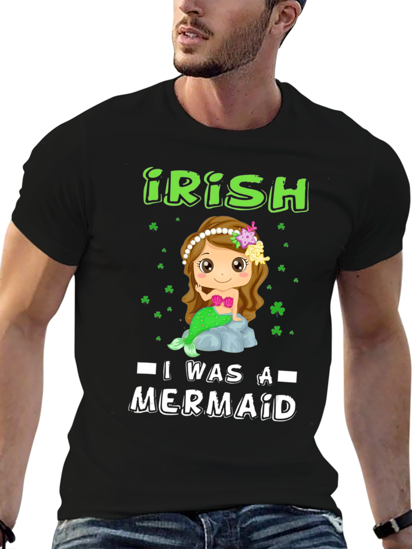 Irish Mermaid Graphic T-Shirt
