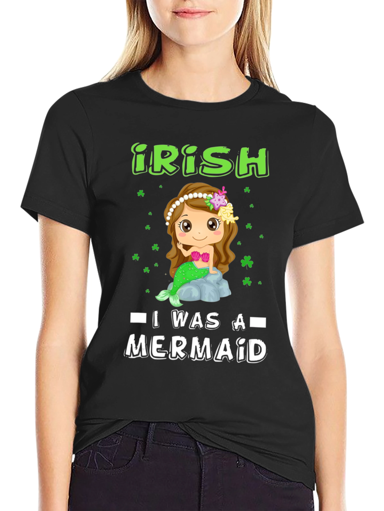 Irish Mermaid Graphic T-Shirt