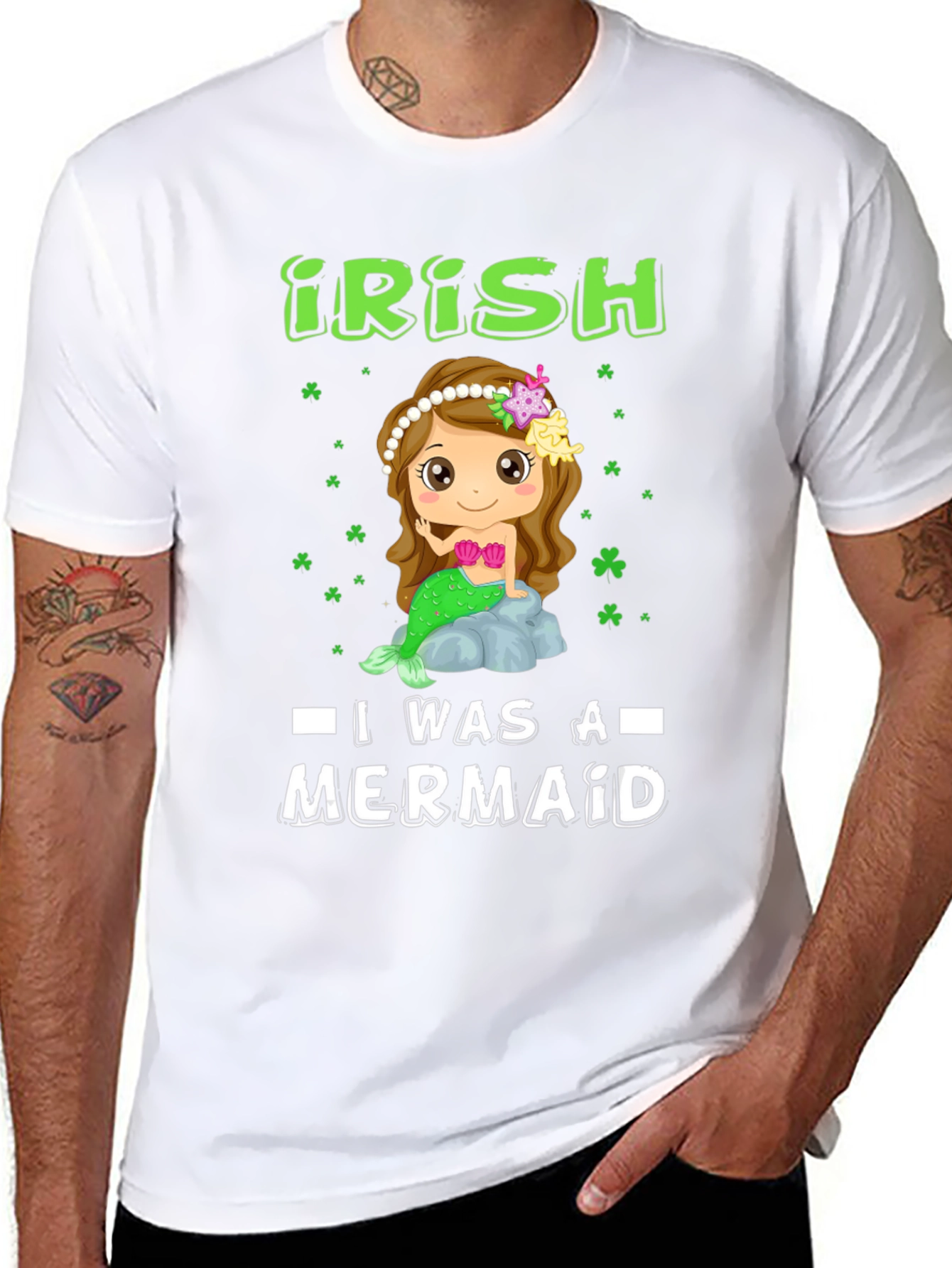 Irish Mermaid Graphic T-Shirt