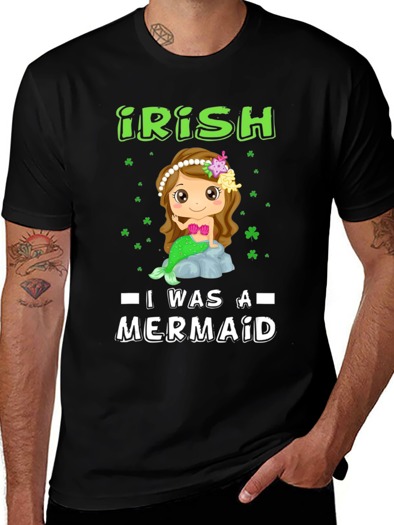Irish Mermaid Graphic T-Shirt