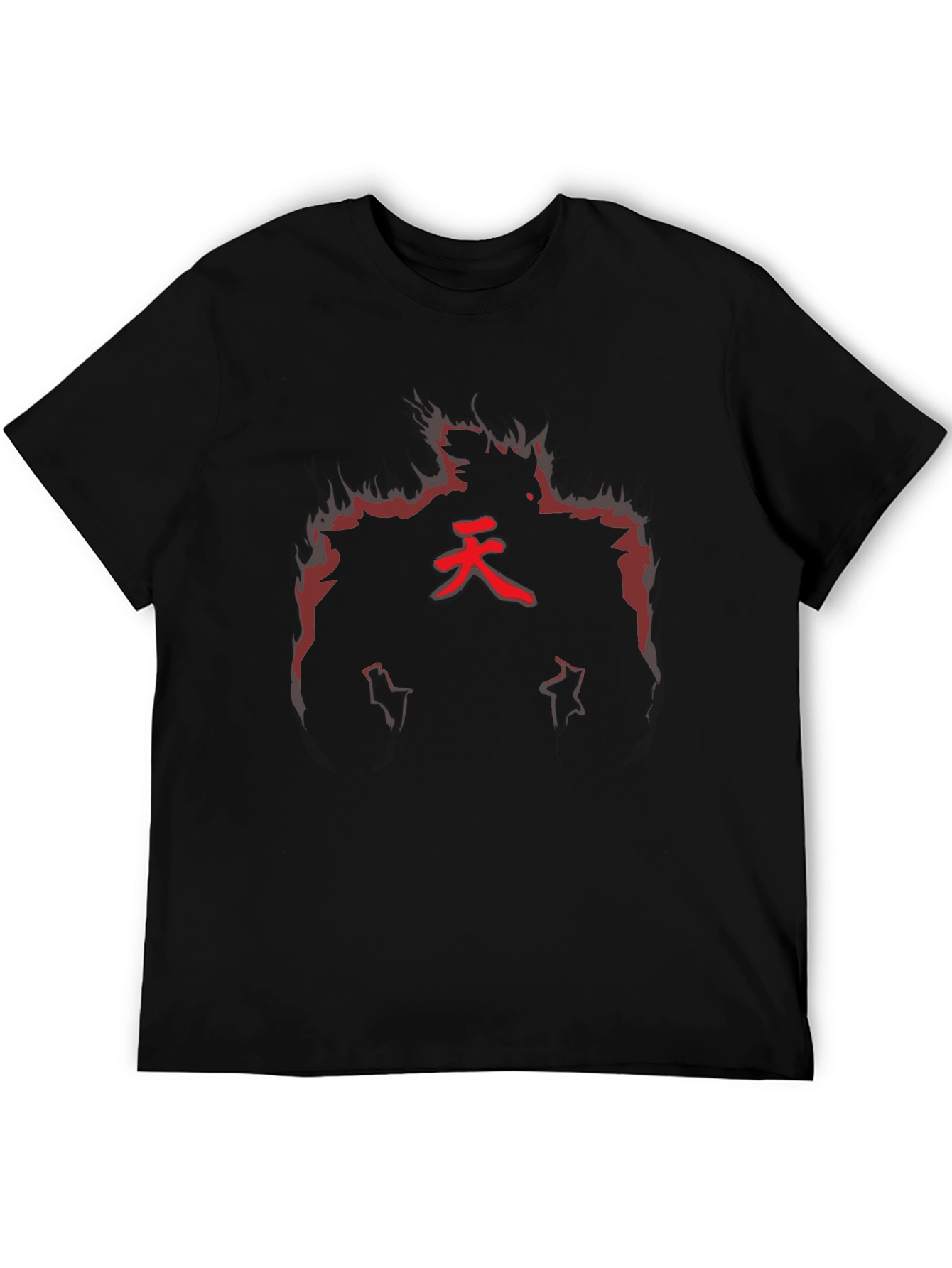 Akuma Inspired T-Shirt - Mens Black Tee