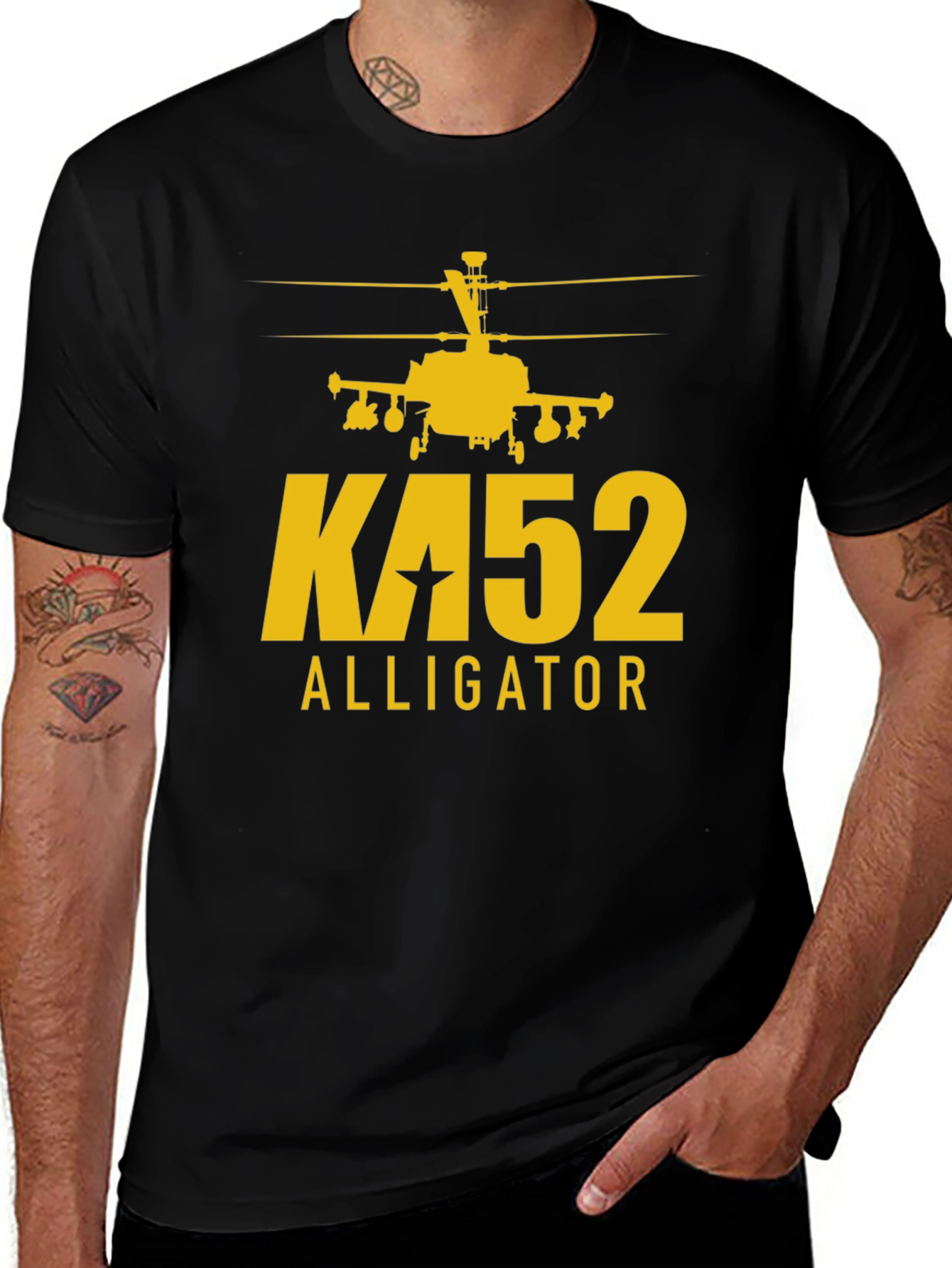 KA-52 Alligator Helicopter Graphic T-Shirt