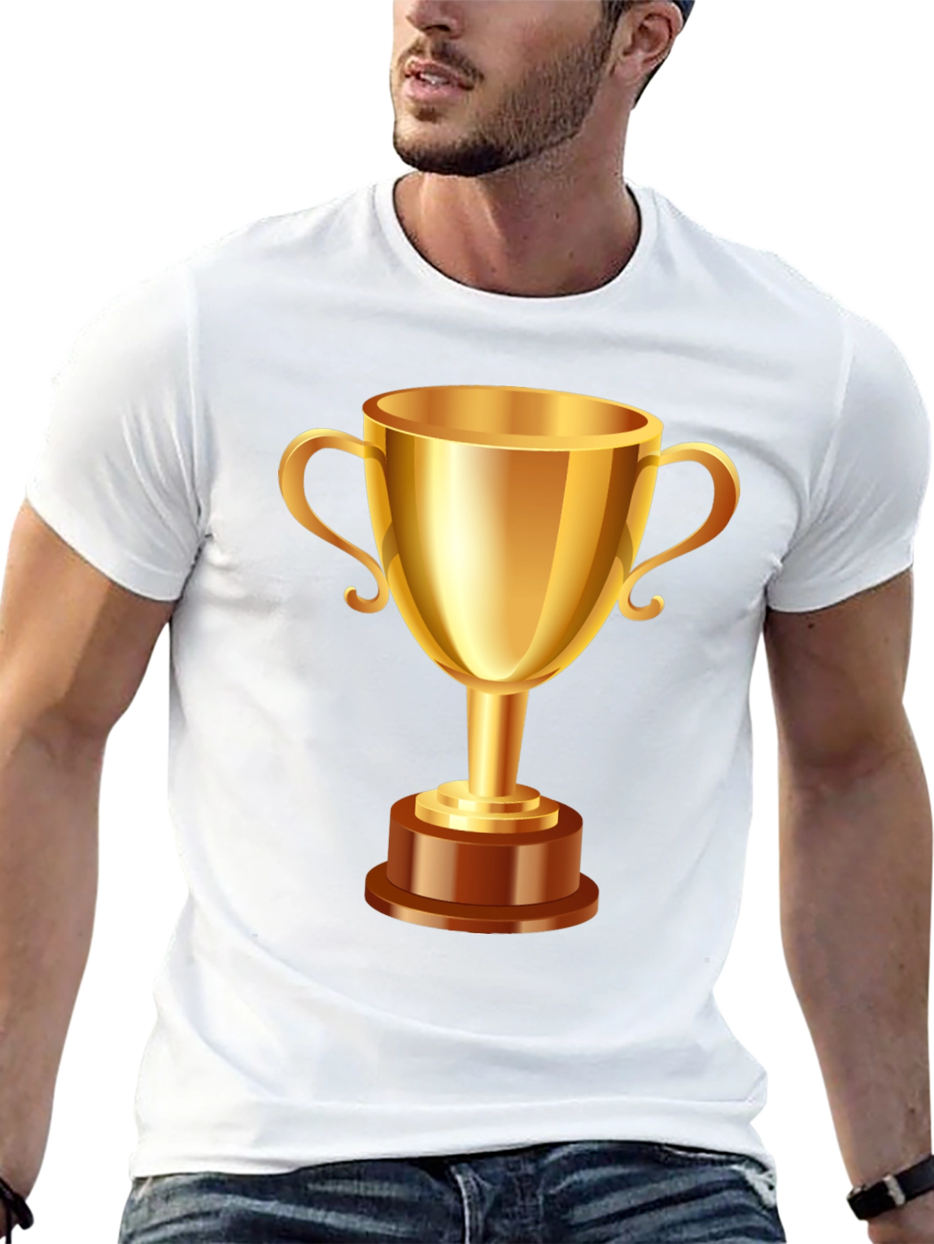 Winners Circle Tee - Champion Trophy Graphic T-Shirt