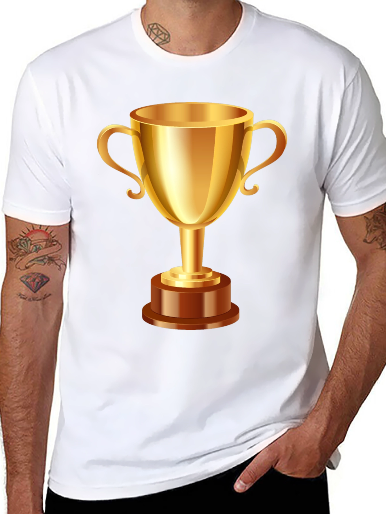 Winners Circle Tee - Champion Trophy Graphic T-Shirt
