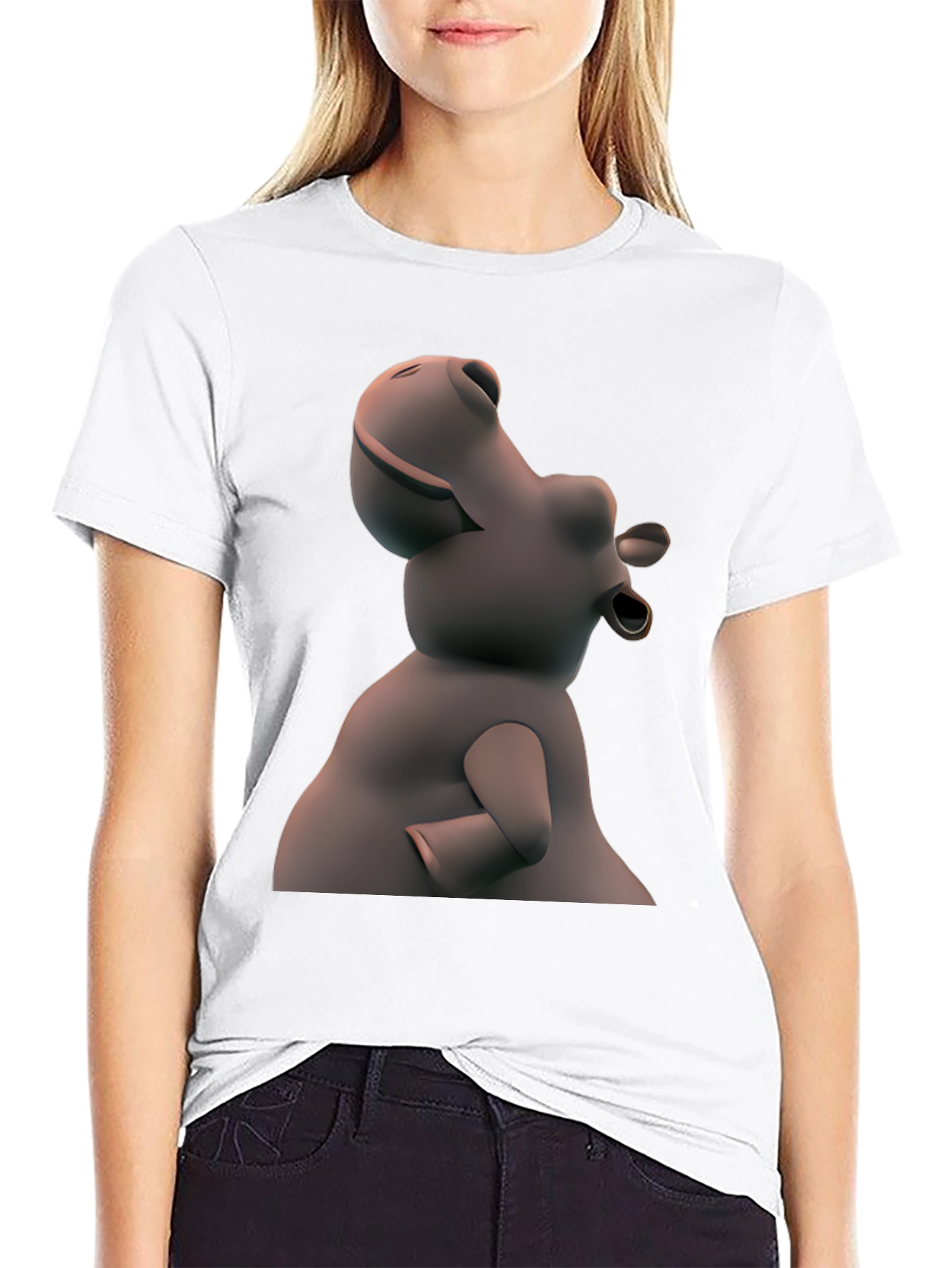Hippo Graphic T-Shirt - Unique Design Comfortable Fit