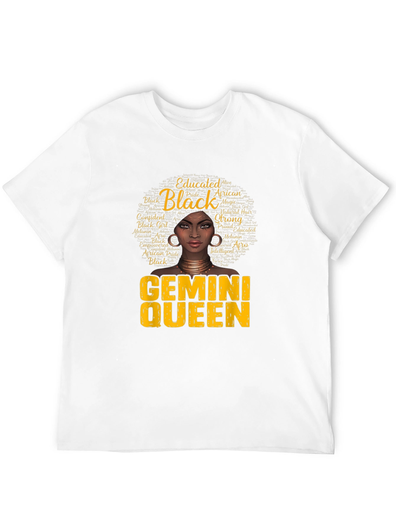 Gemini Queen Black Woman Graphic T-Shirt