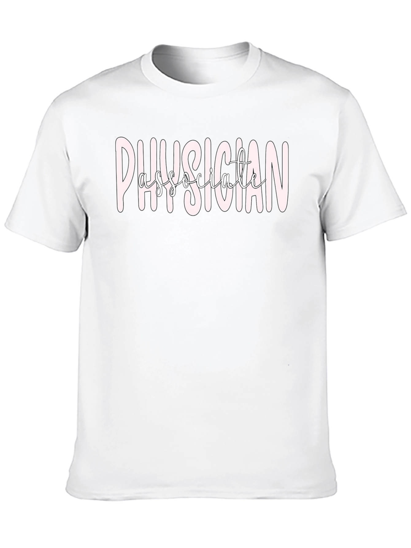Physician Associate T-Shirt - Black Medical Apparel