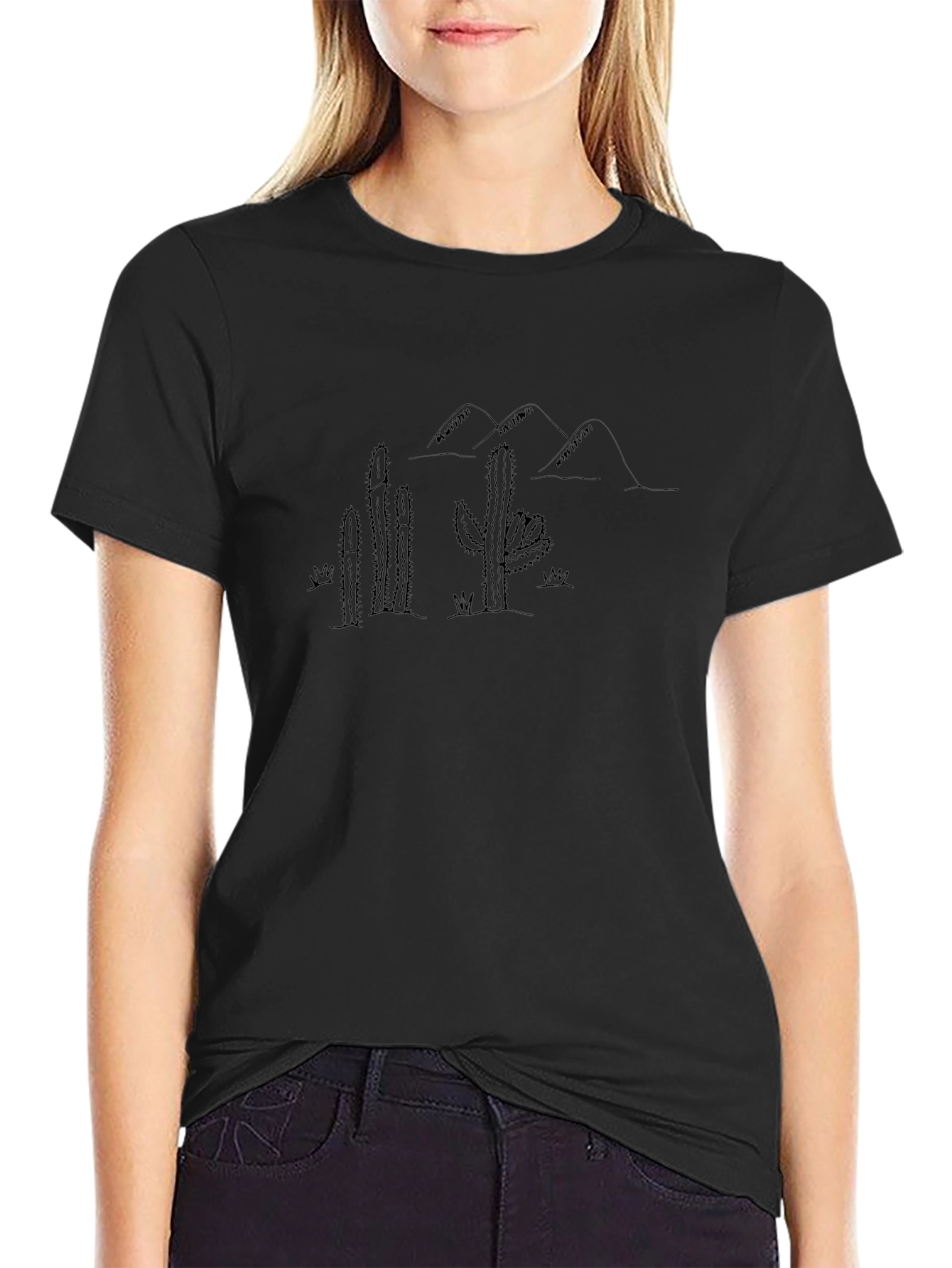 Cactus Mountain Graphic Tee - Desert Style