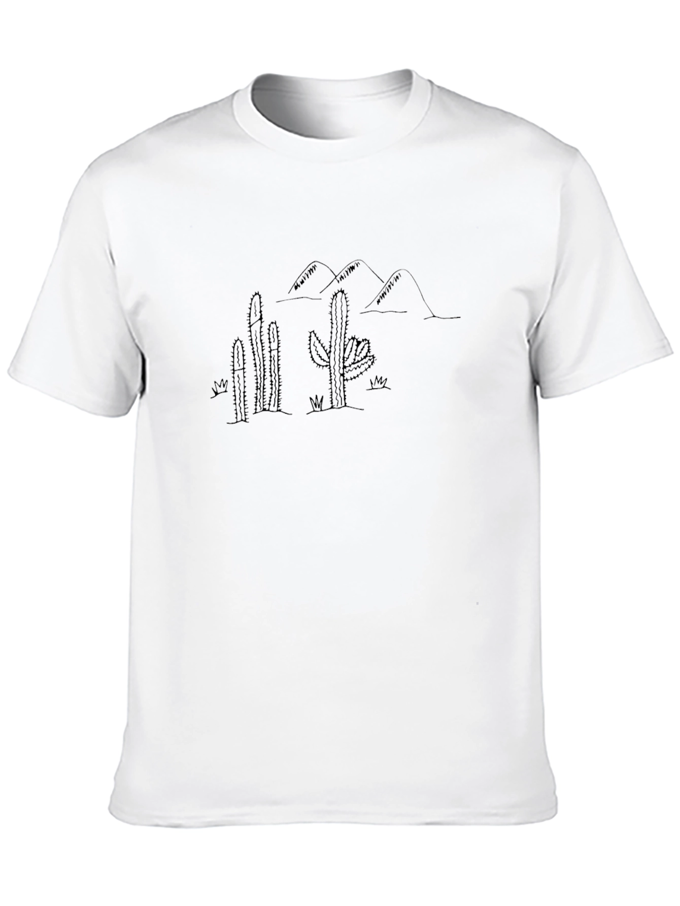 Cactus Mountain Graphic Tee - Desert Style