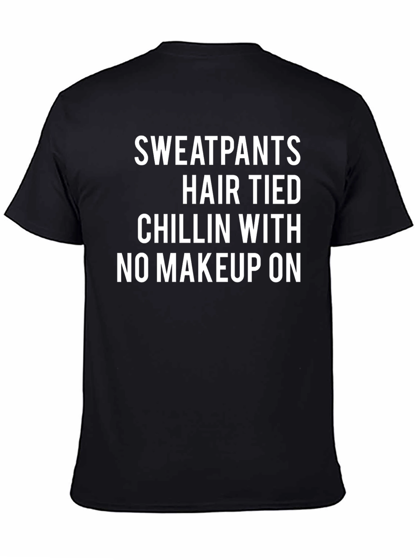 Sweatpants Hair Tied Chillin Tee