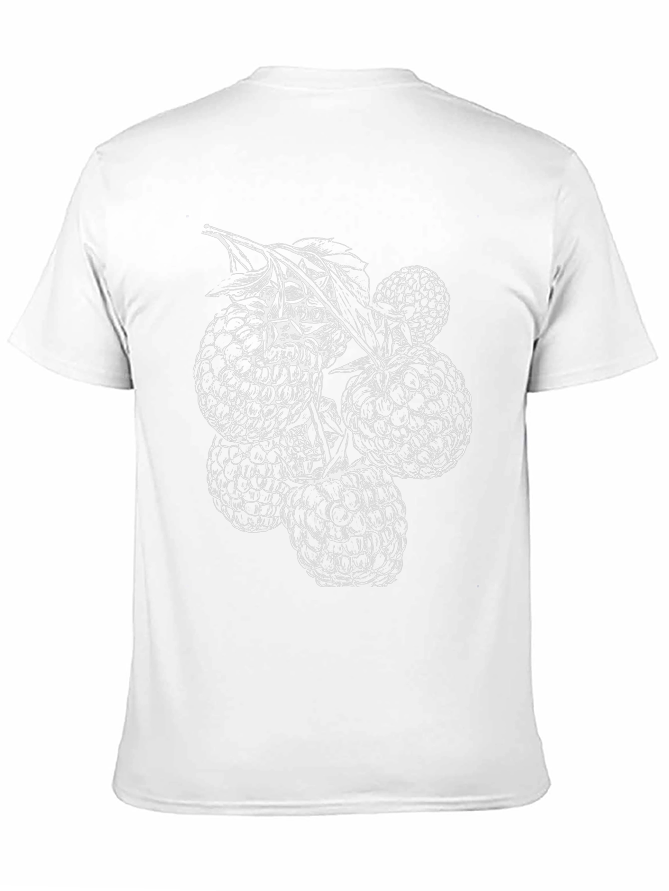 Raspberry Graphic Tee - Unisex Black T-Shirt