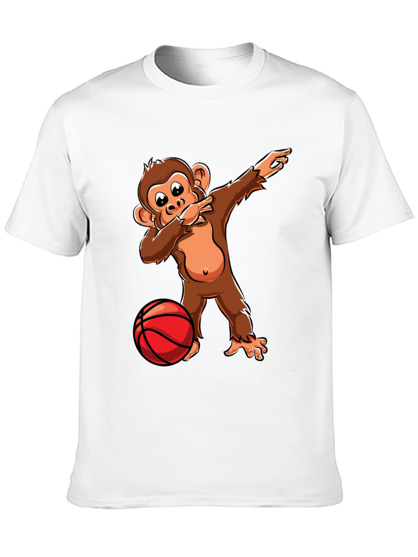 Dabbing Monkey Basketball T-Shirt