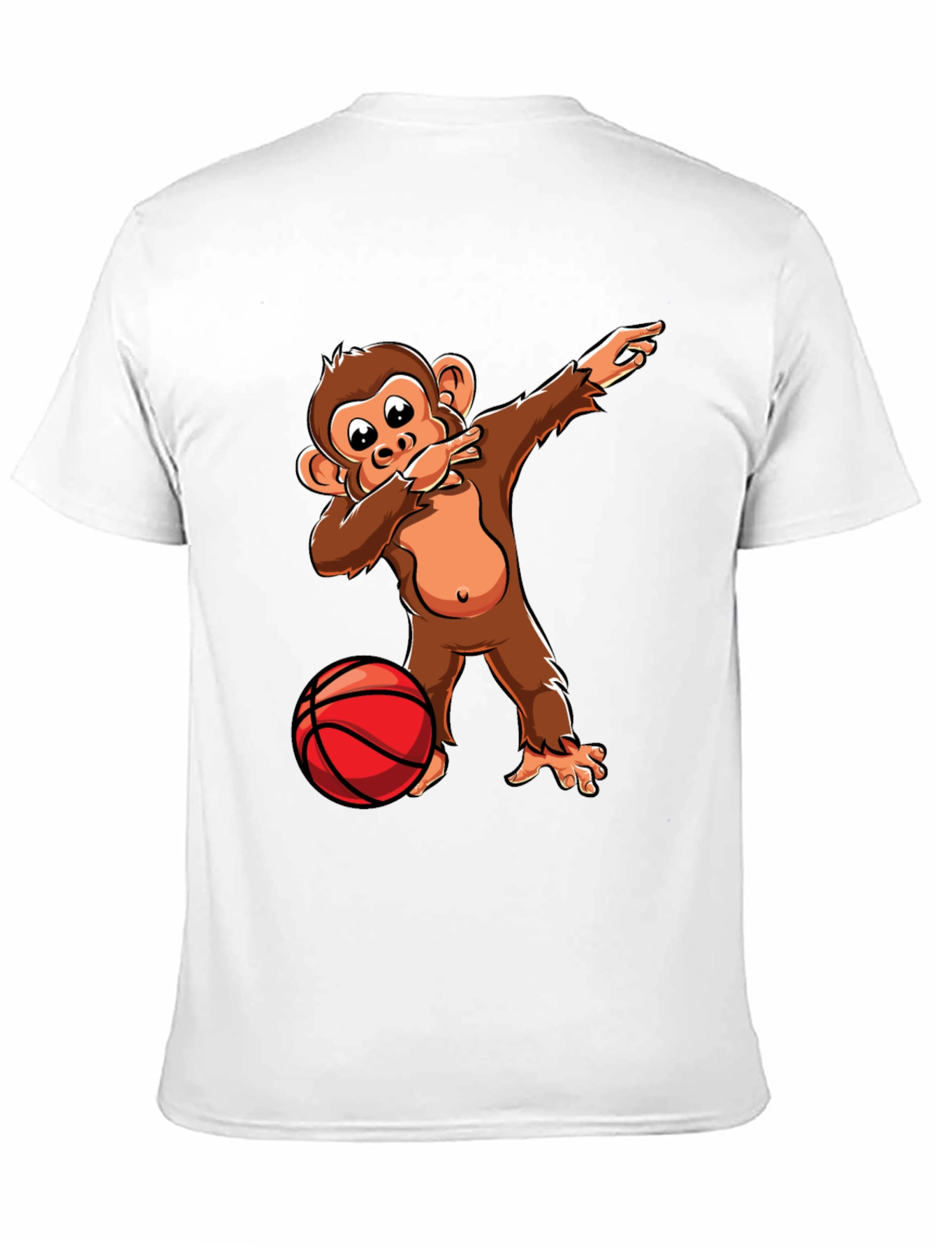 Dabbing Monkey Basketball T-Shirt