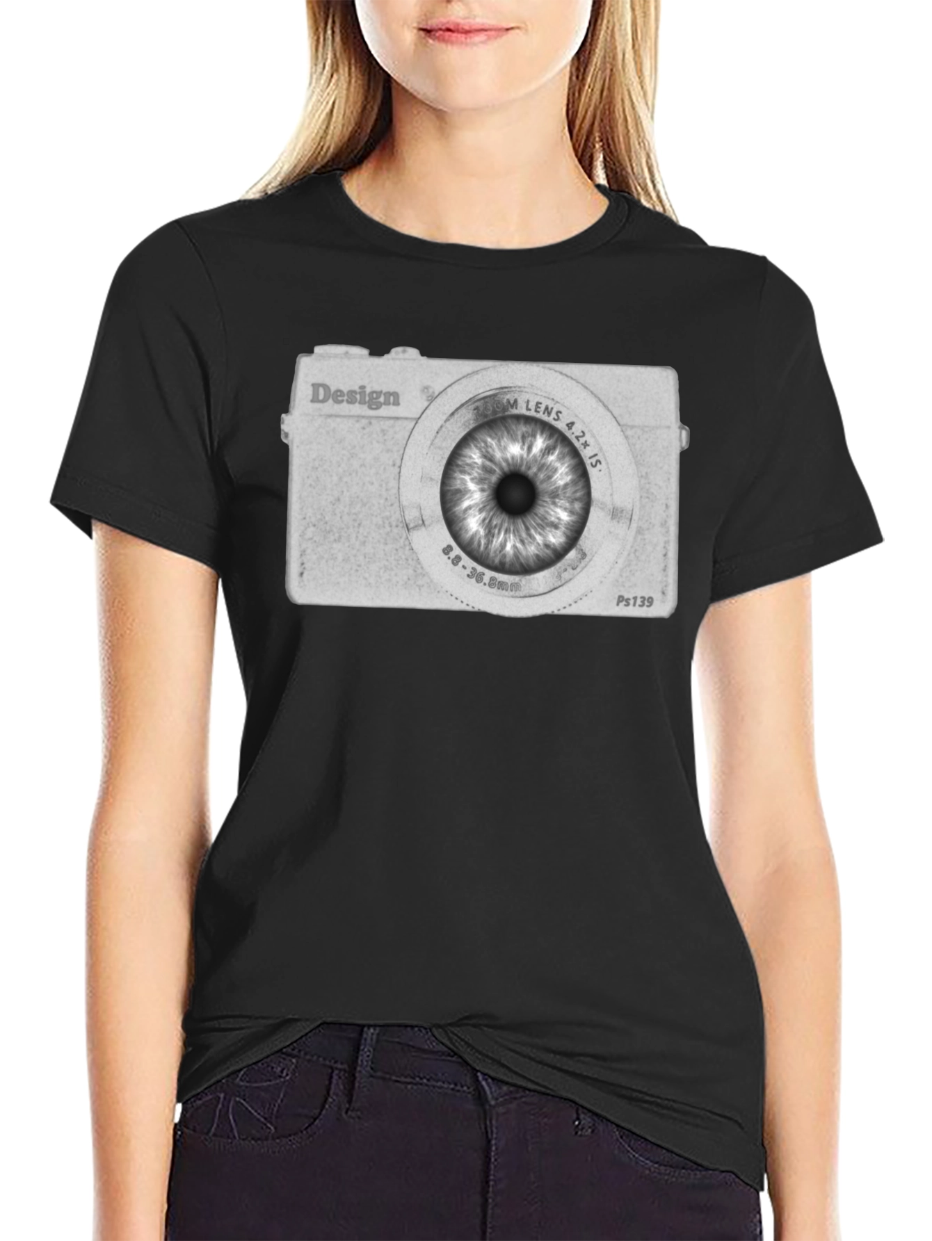 Eye Camera Graphic Tee - Unique Design T-Shirt