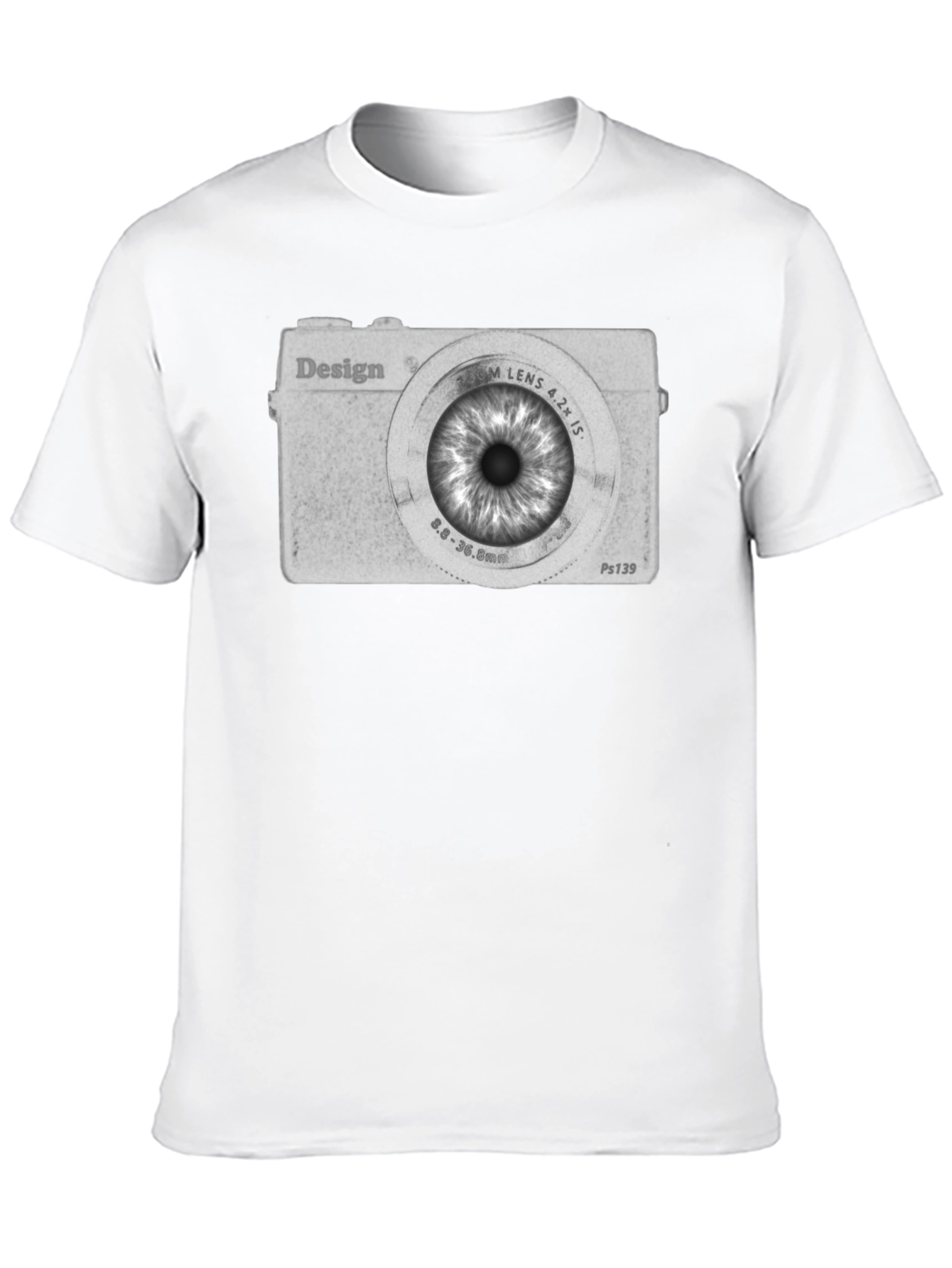 Eye Camera Graphic Tee - Unique Design T-Shirt