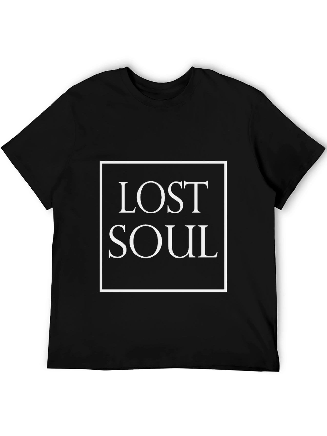 Lost Soul Graphic Tee - Stylish Black Cotton T-Shirt