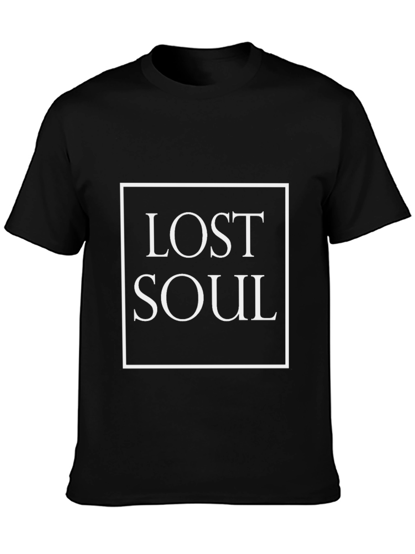 Lost Soul Graphic Tee - Stylish Black Cotton T-Shirt